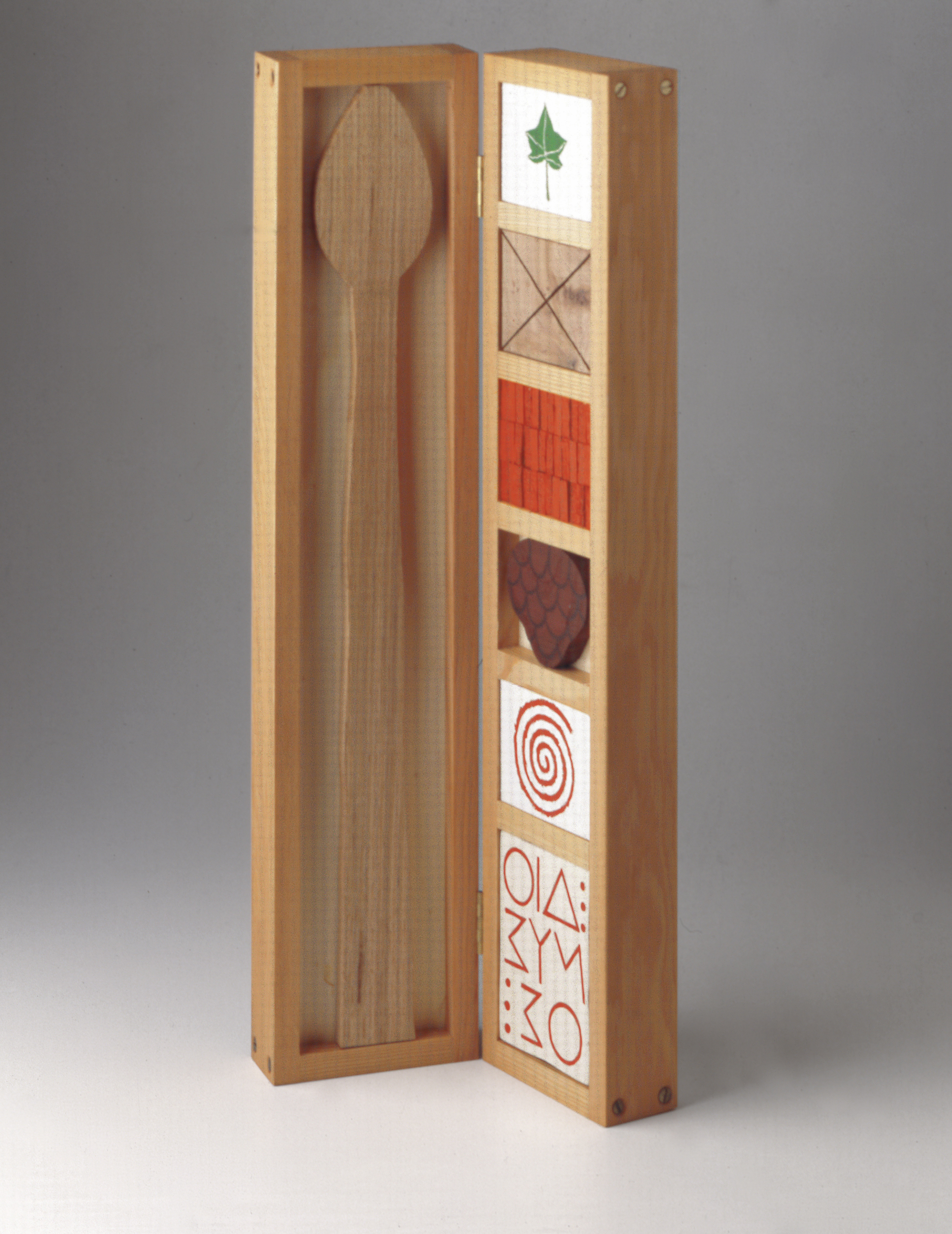 Joe Tilson – Stele for Dionysos, 1981 – Bois