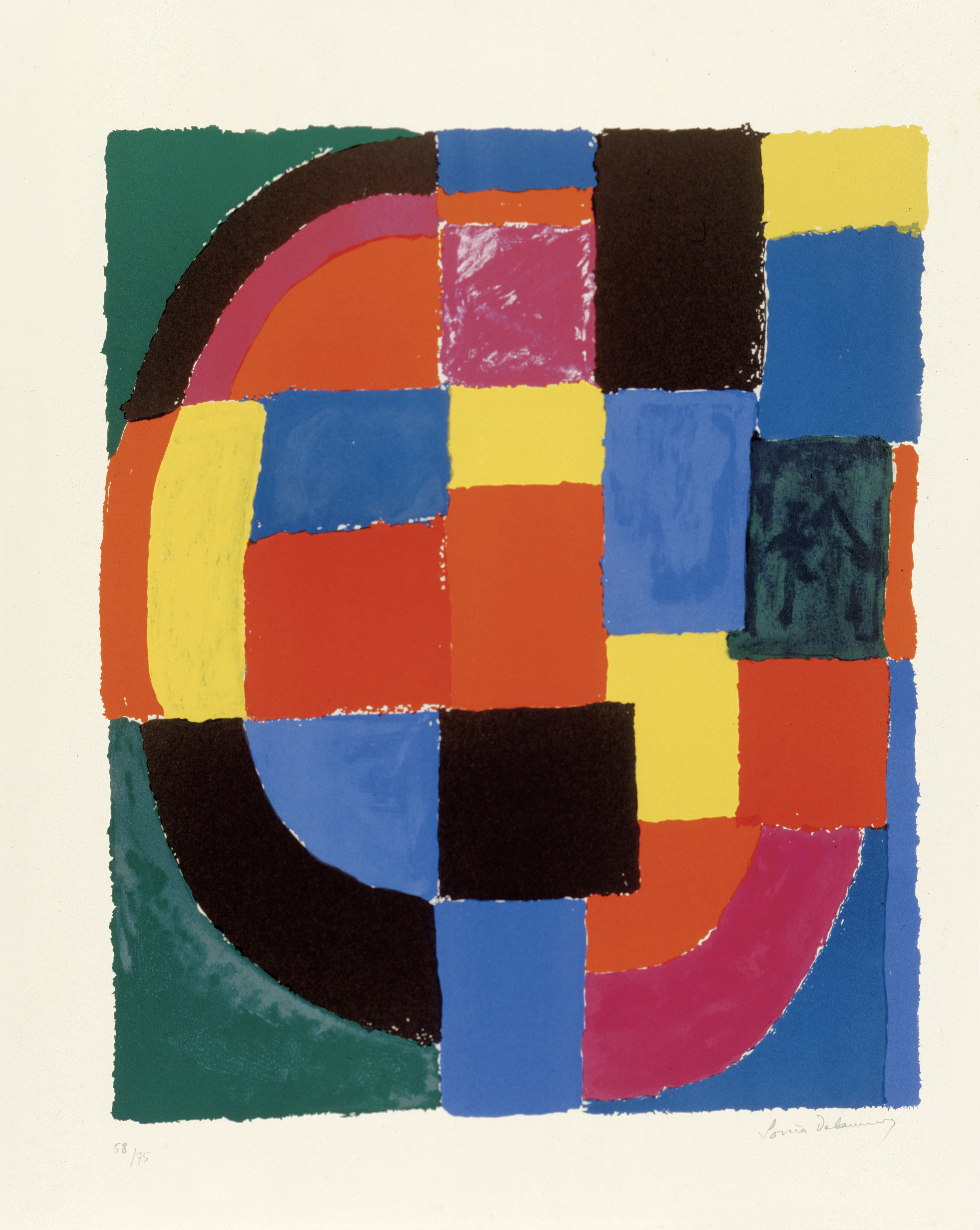 Sonia Delaunay – Le Guépard, 1970 – Siebdruck