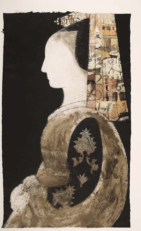 Manolo Valdés – Retratro de mujer con mantilla, 1992 – Gemengde techniek.