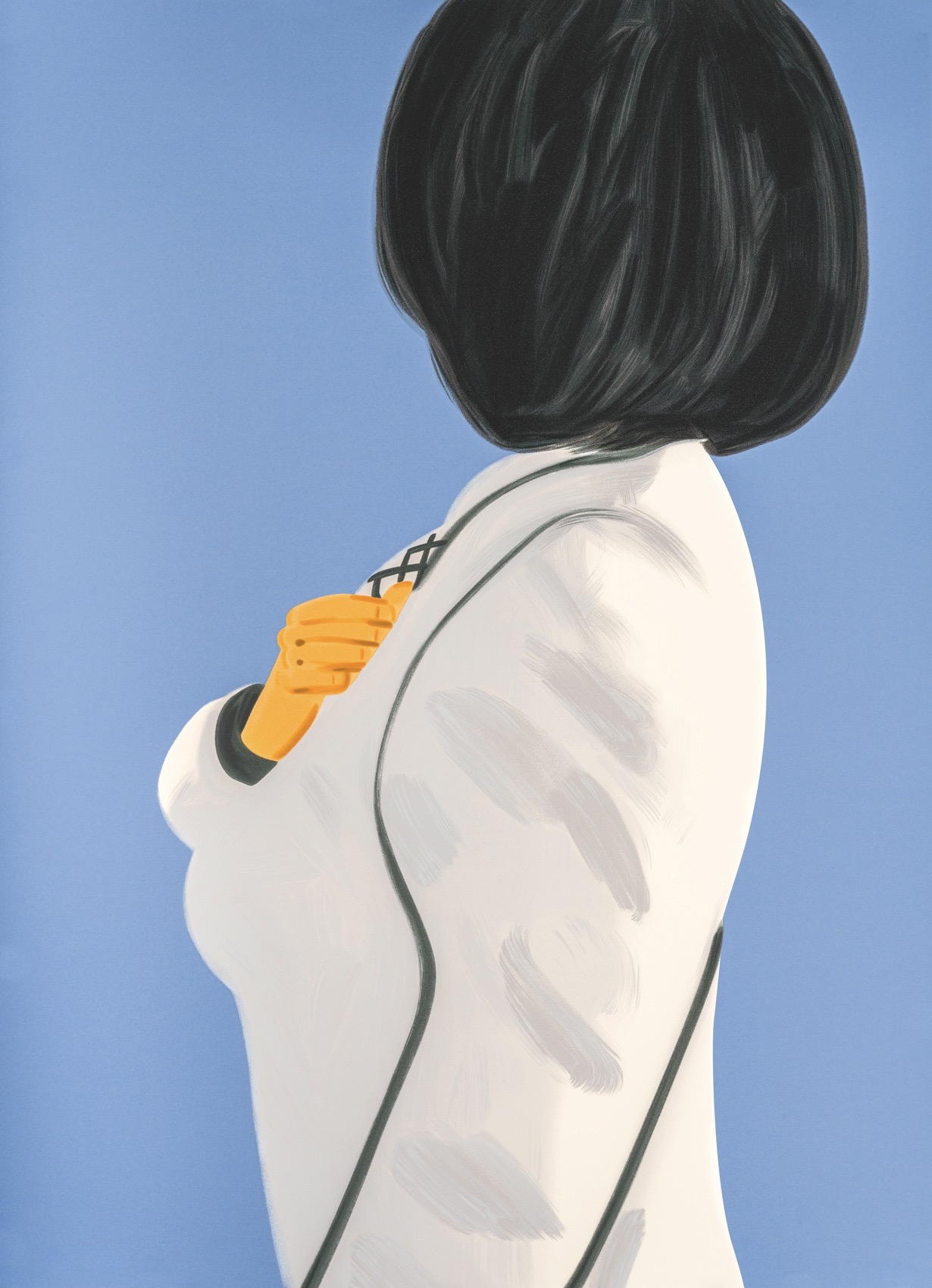Alex Katz – Vivien in White Coat, 2021 – Silkscreen