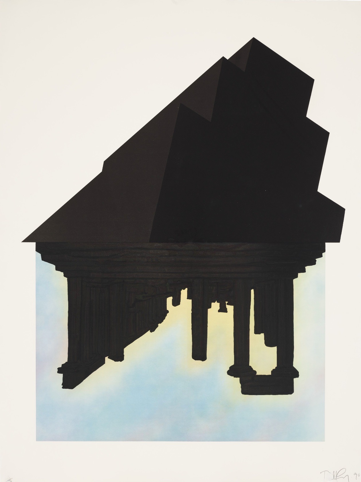 Robert Longo – Black Palms, 1989 – Lithographie