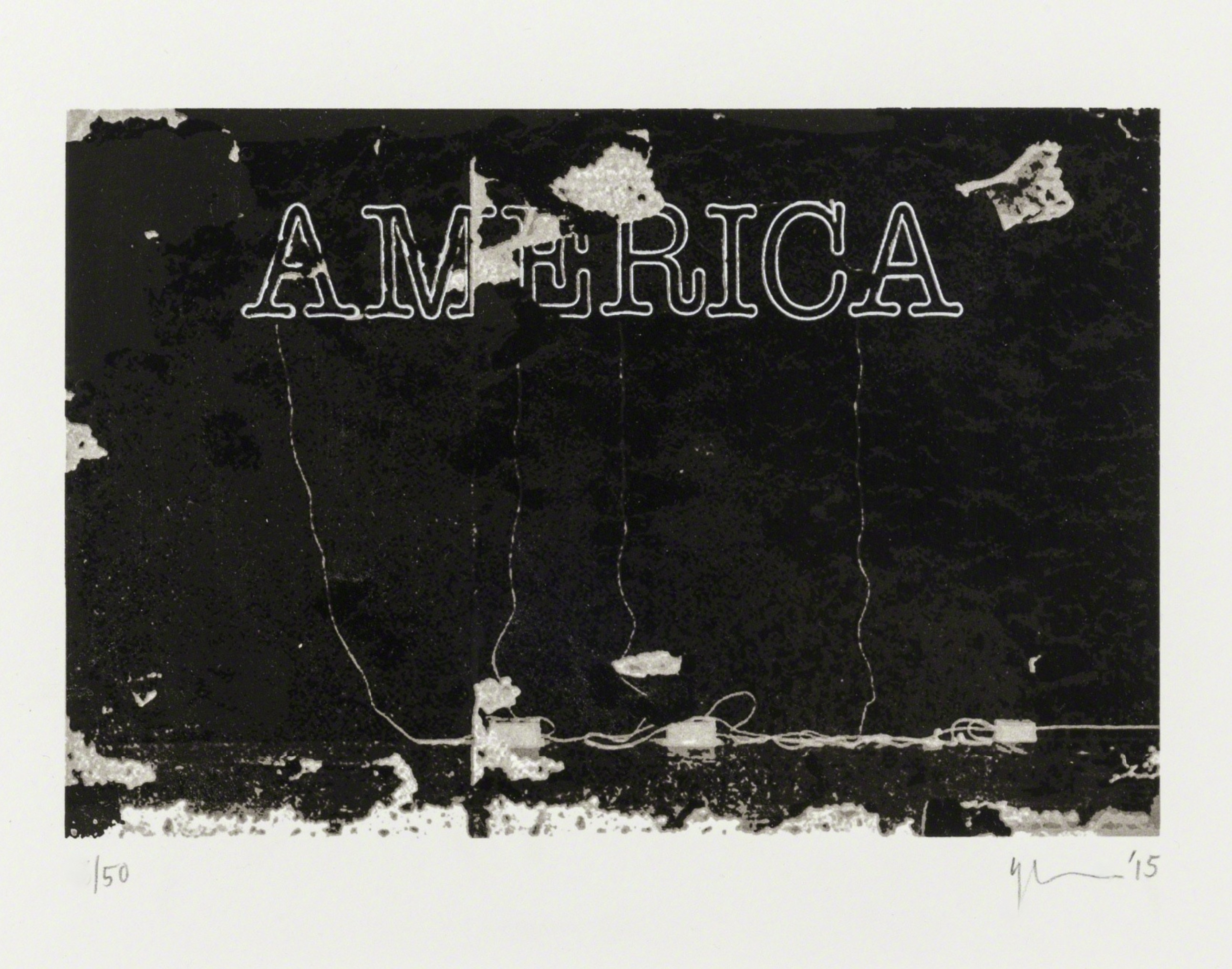 Glenn Ligon – America, 2015 – Siebdruck