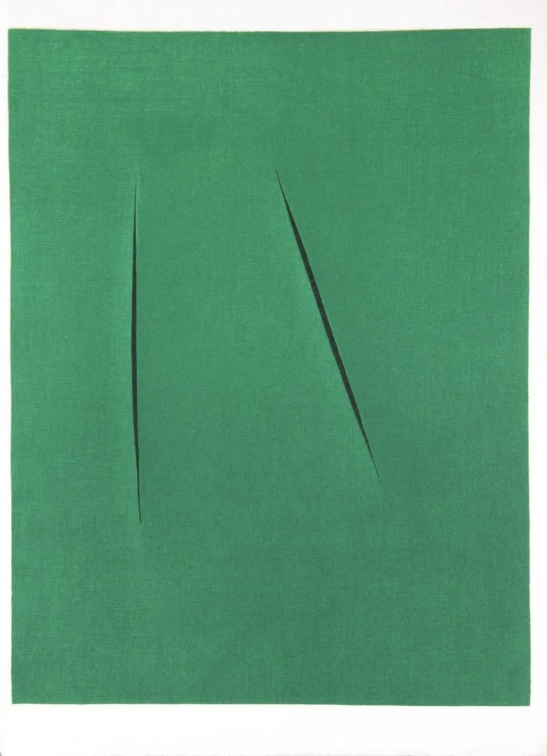 Lucio Fontana – Concetto Spaziale, 1975 – Lithographie