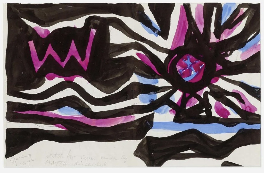 Roberto Matta – Cover Design for VVV Magazine, c. 1942 – Mixed média