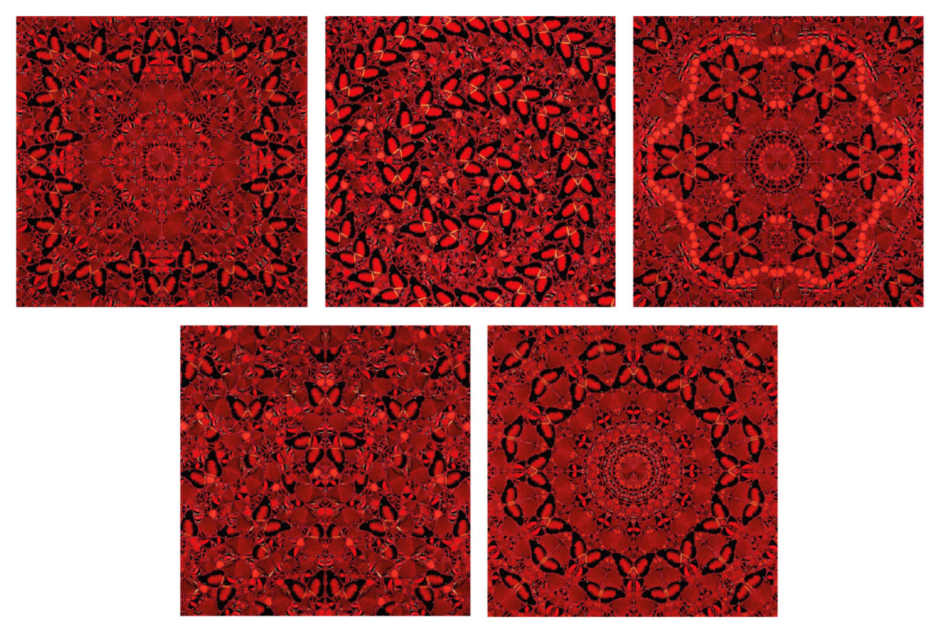 Damien Hirst – The Empresses (set of 5), 2022 – Impresiones giclée