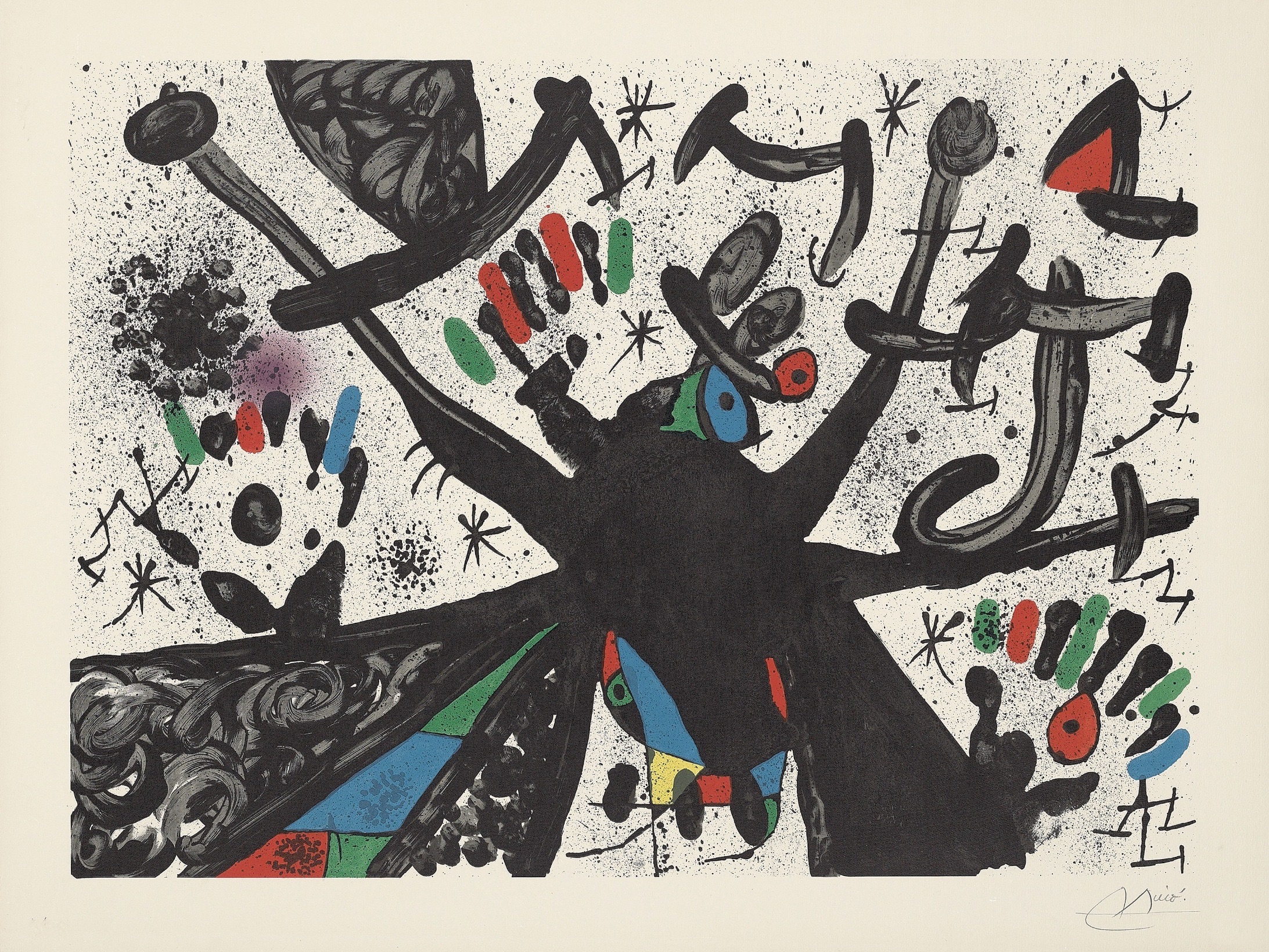 Joan Miró – Homenatge a Joan Prats 2, 1971 – Lithographie
