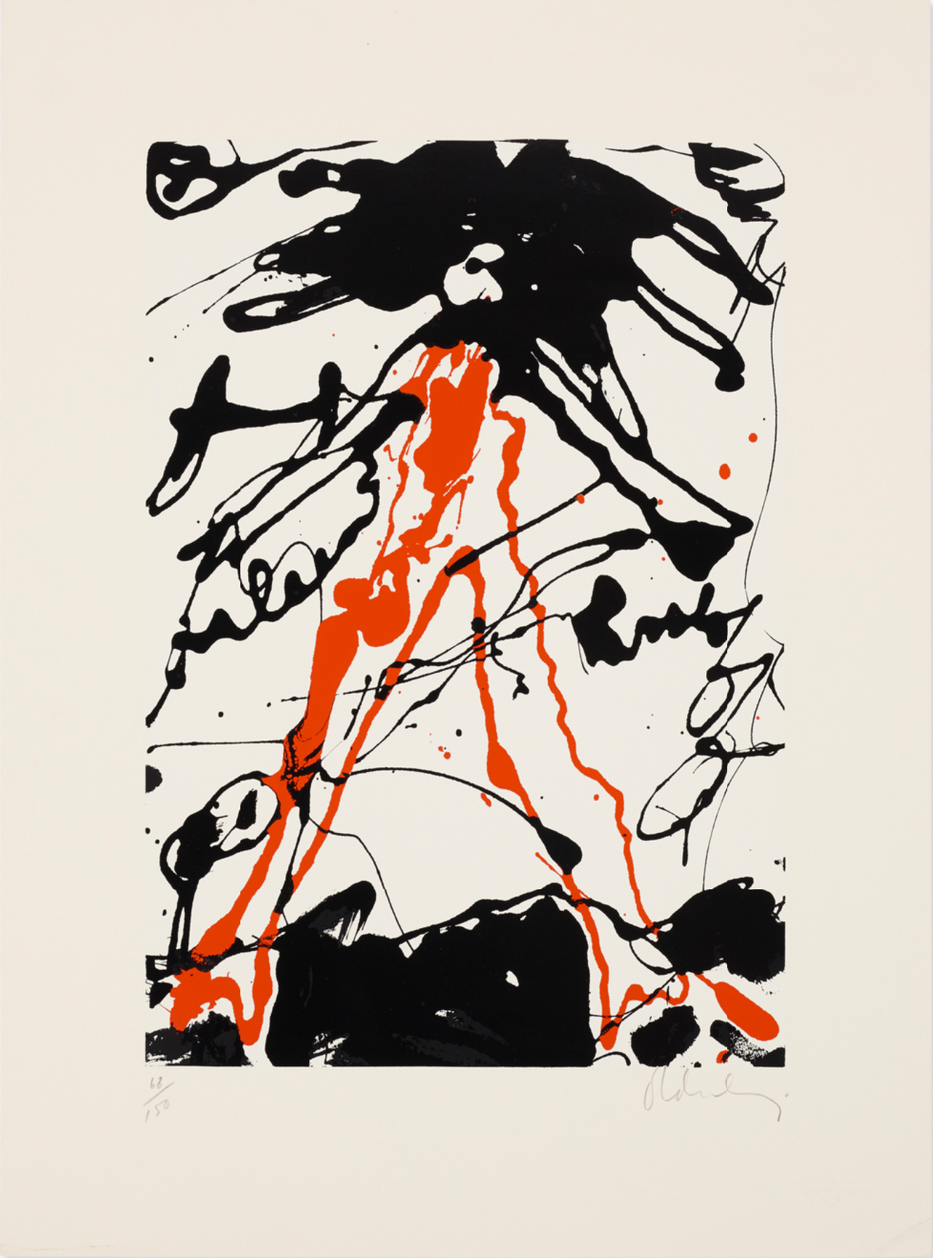 Claes Oldenburg – Striding Figure, 1971 – Screen-print