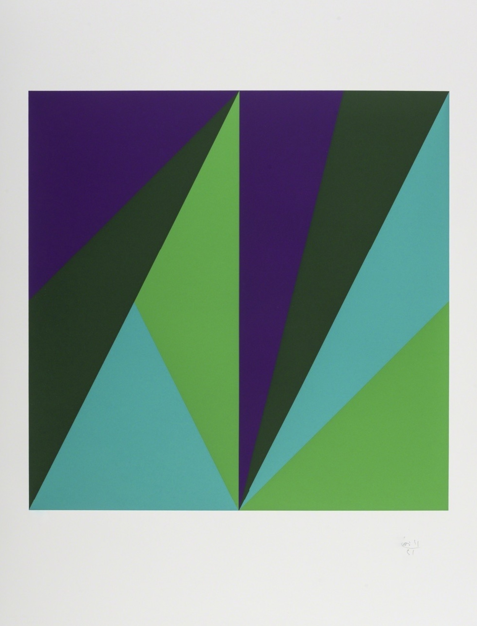 Max Bill – Untitled (Columbus In Search of a New Tomorrow), 1992 – Silkscreen