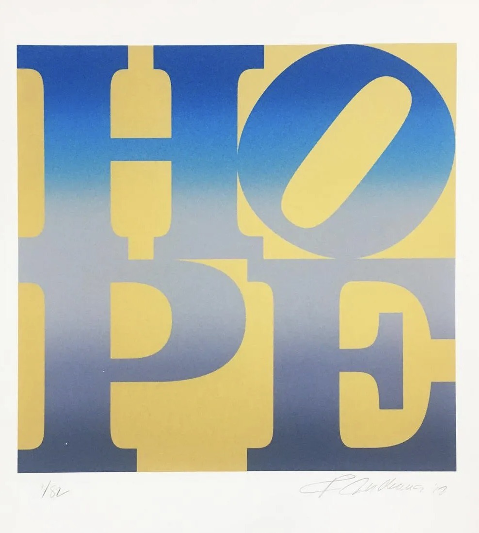 Indiana, Robert | Winter (Four Seasons of Hope), 2012 — available on Composition Gallery
