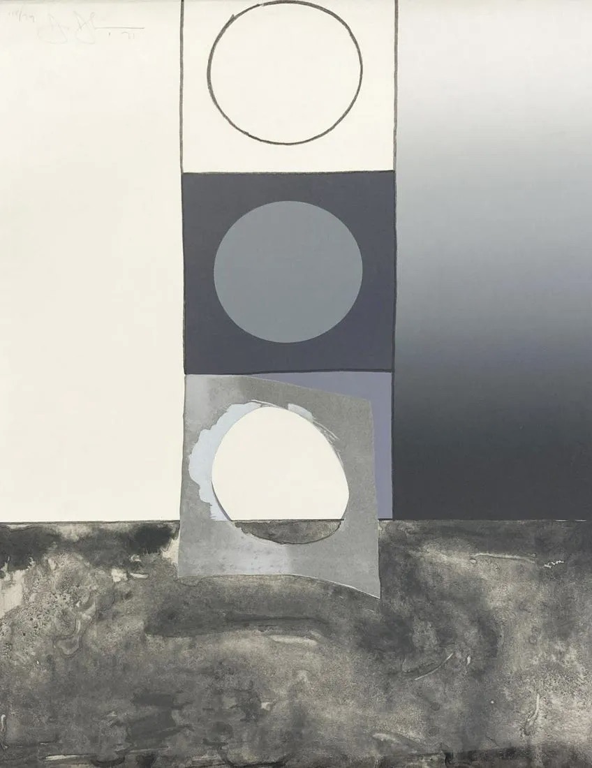 Jasper Johns – Bent Stencil, 1971 – Litografía