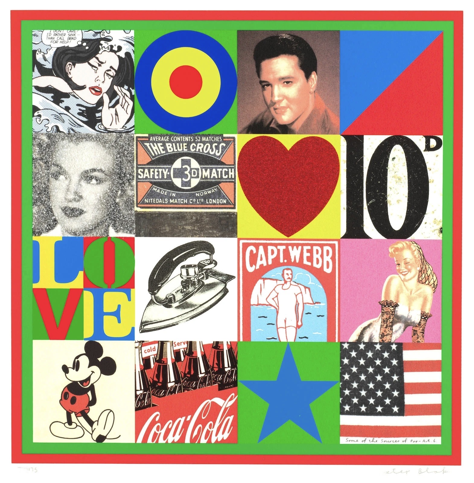 Peter Blake – Some of the Sources of Pop Art VI, 2007 – Screen-print
