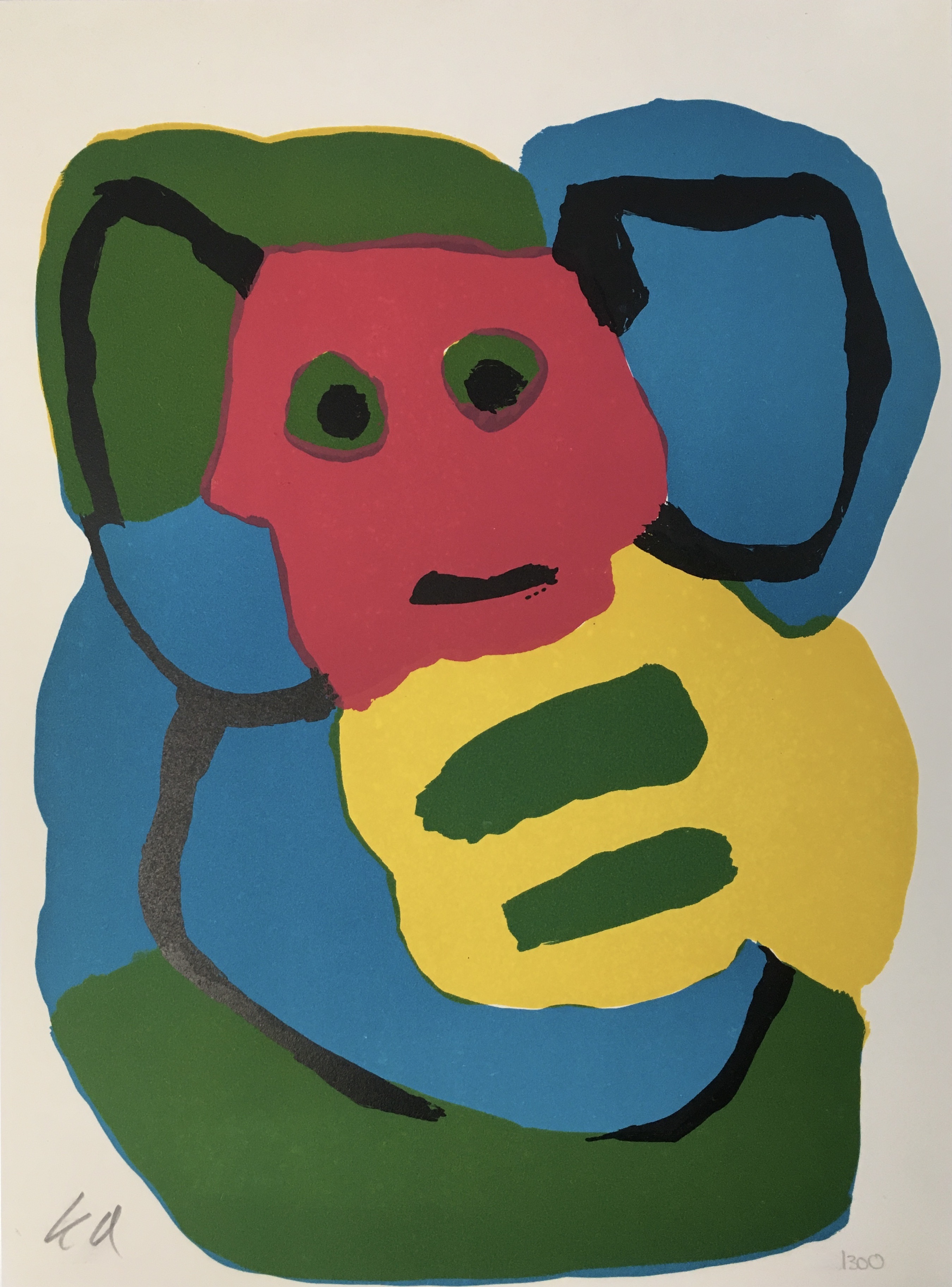 Karel Appel – The Bear, Ca. 1970 – Lithograph