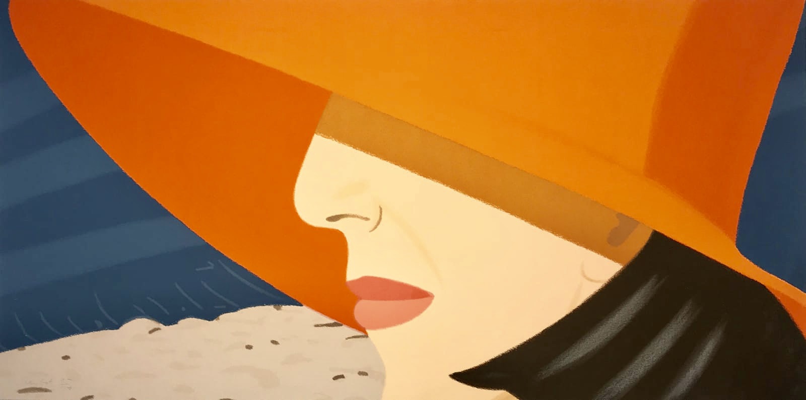 Alex Katz – Orange Hat, 1990 – Screen-print