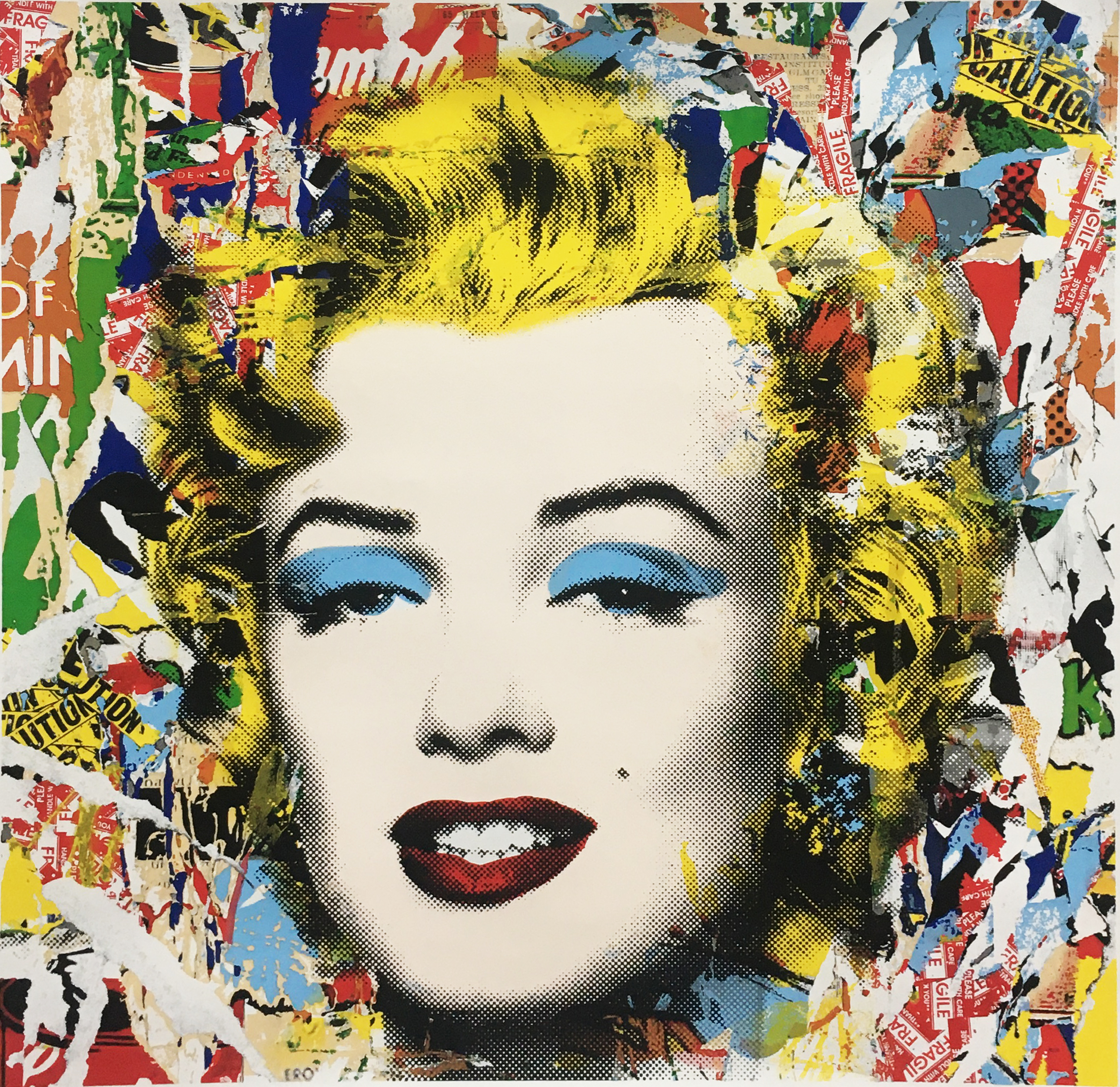 Mr. Brainwash – Collage from Marilyn POPfolio, 2022 – Screen-print