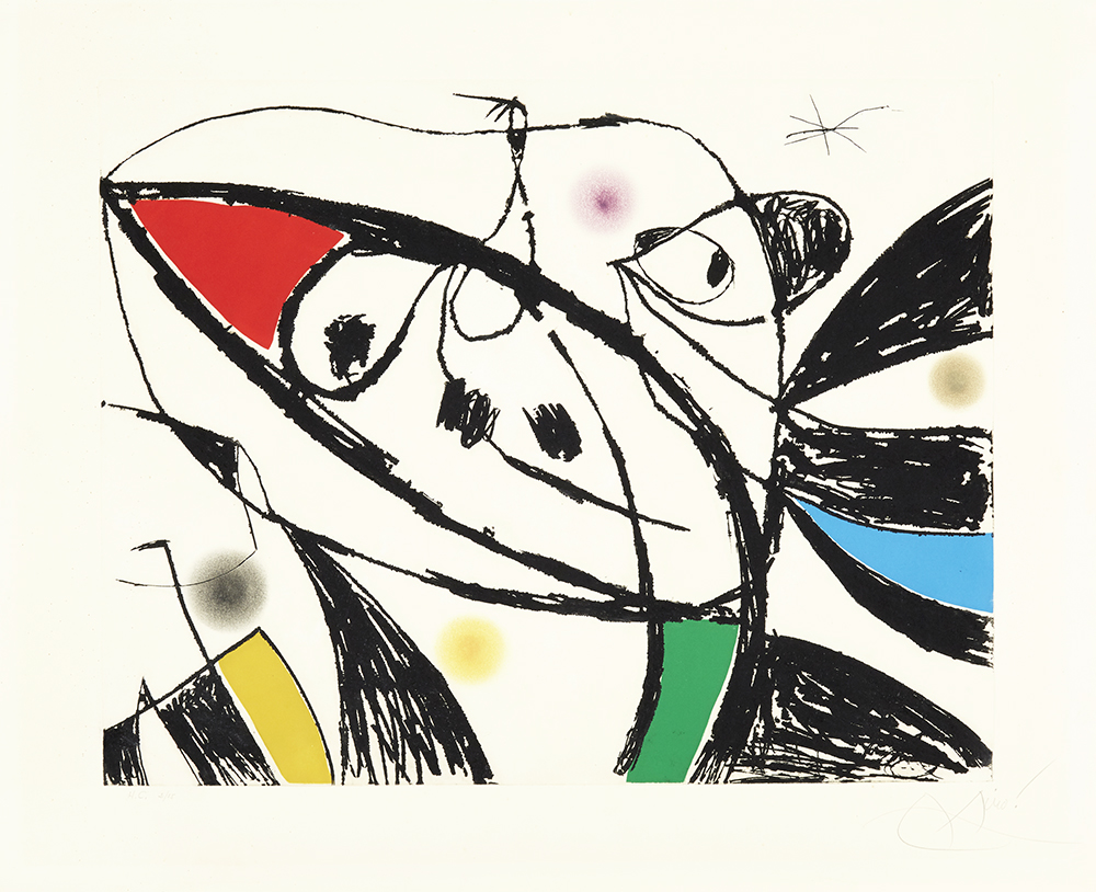 Joan Miró – Serie Mallorca III, 1973 – Etching and Aquatint