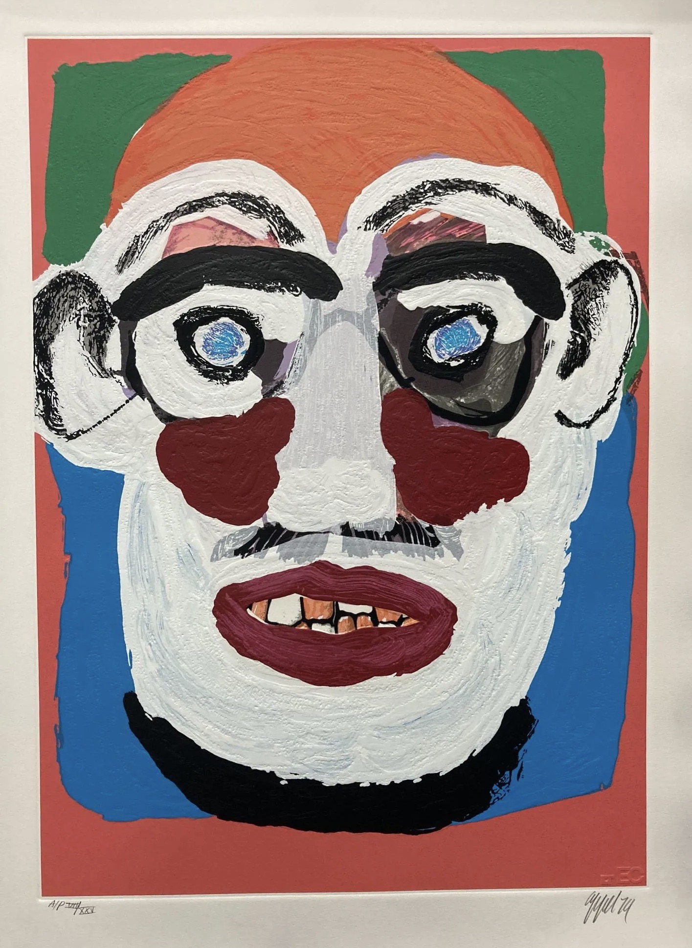 Karel Appel – Face, 1979 – Mixed Media
