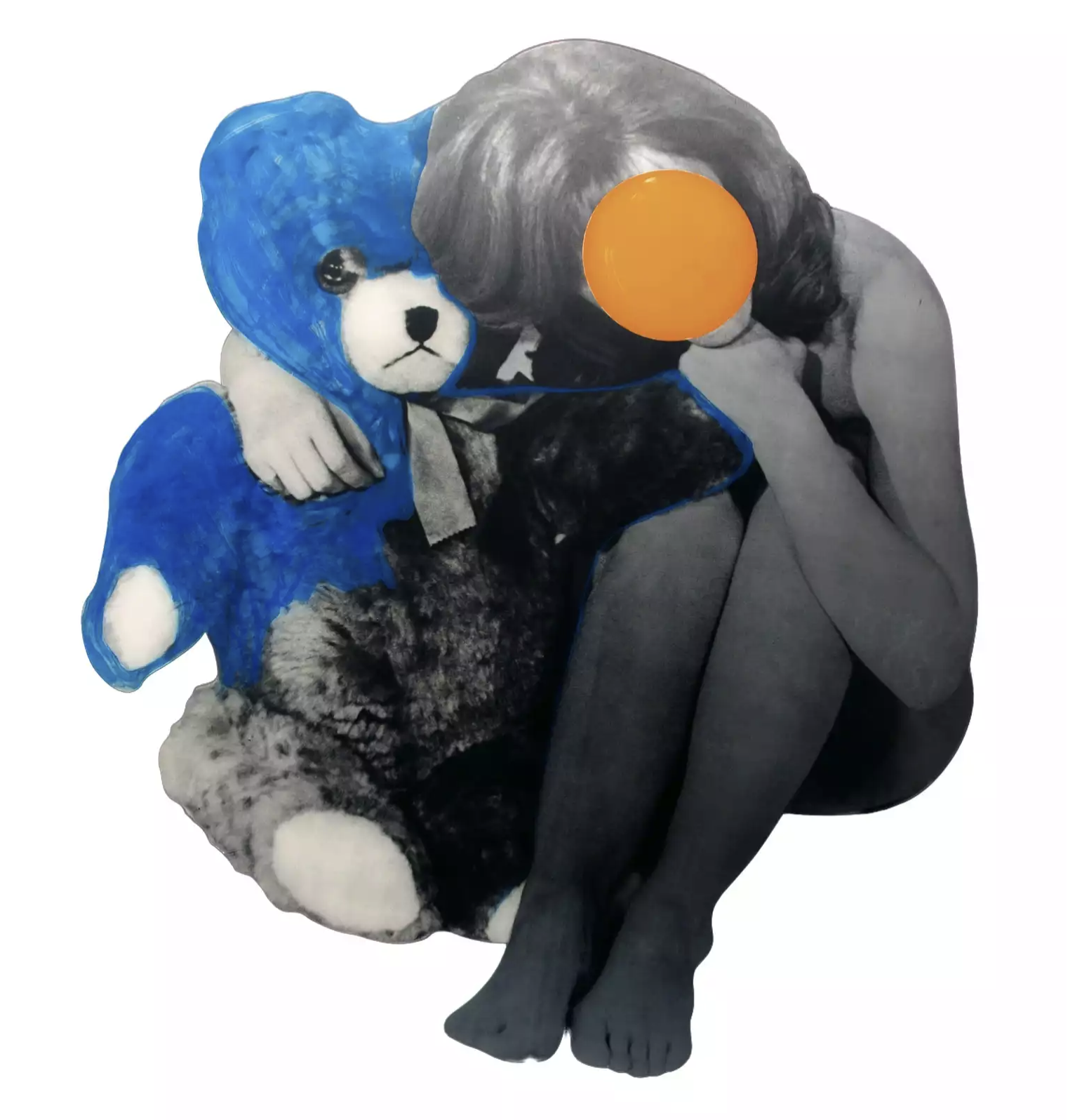 John Baldessari – Girl with Teddy Bear, 1988 – Gemengde techniek.