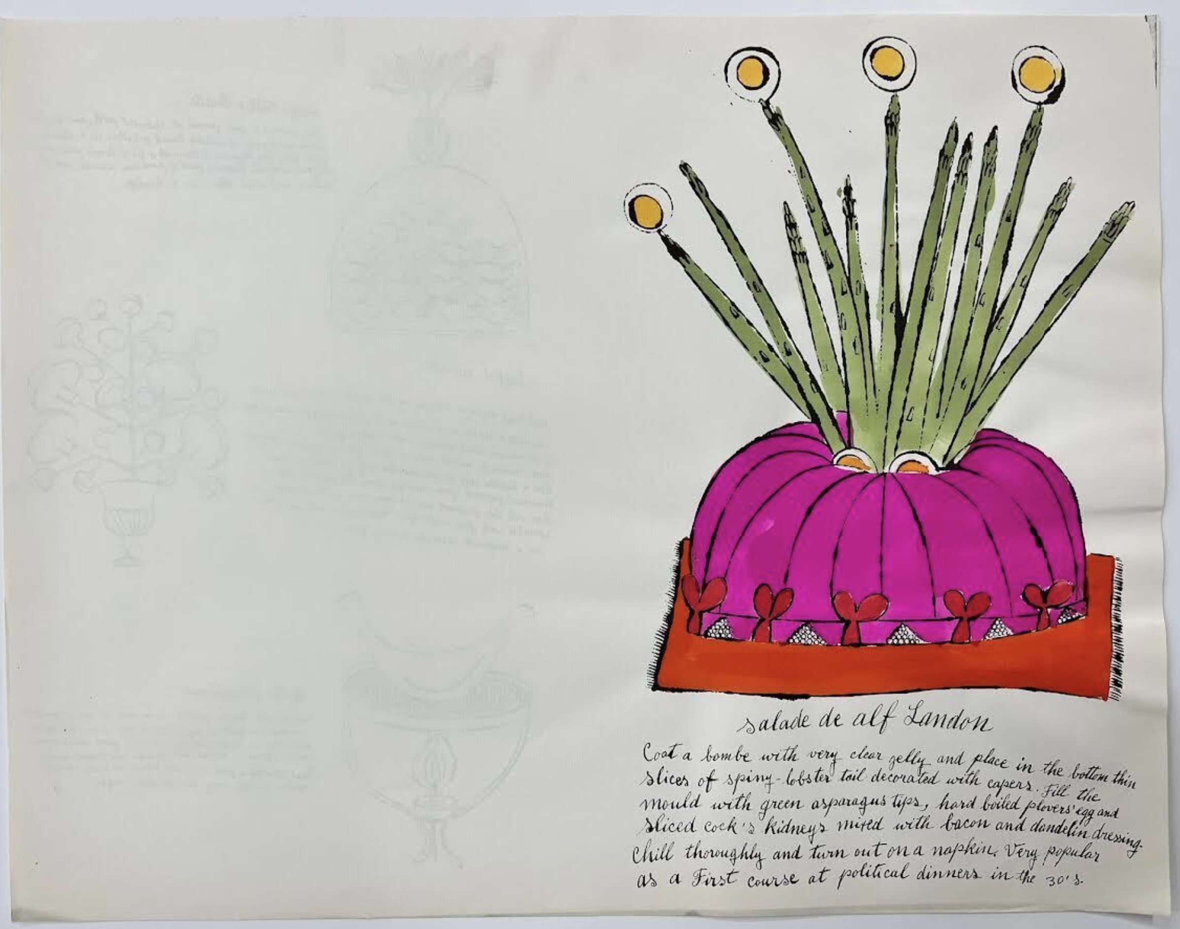 Andy Warhol – Wild Raspberries (Salad), 1959 – Offset Print