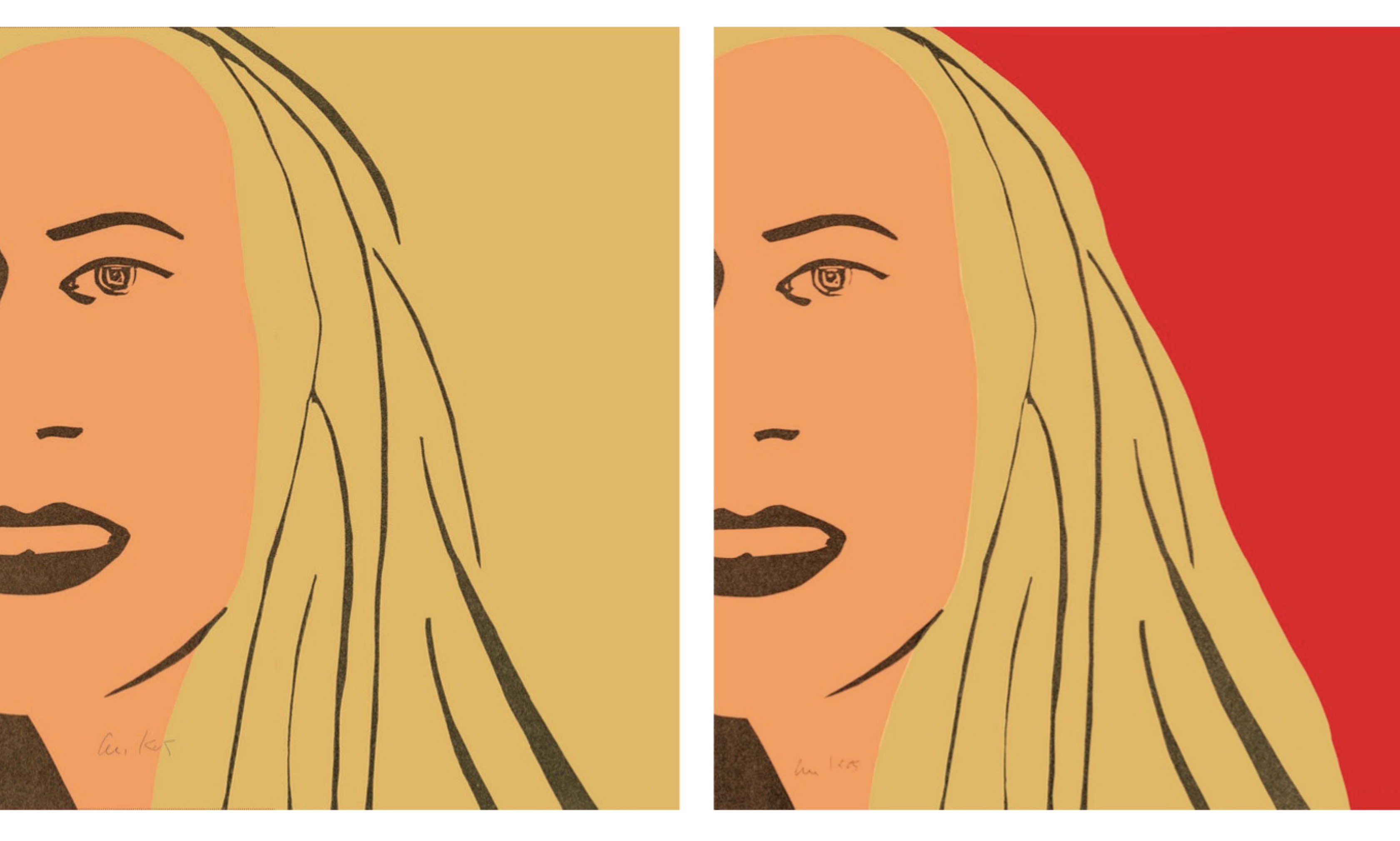 Alex Katz – Ariel 4, 5 (Suite), 2021 – Houtsnede