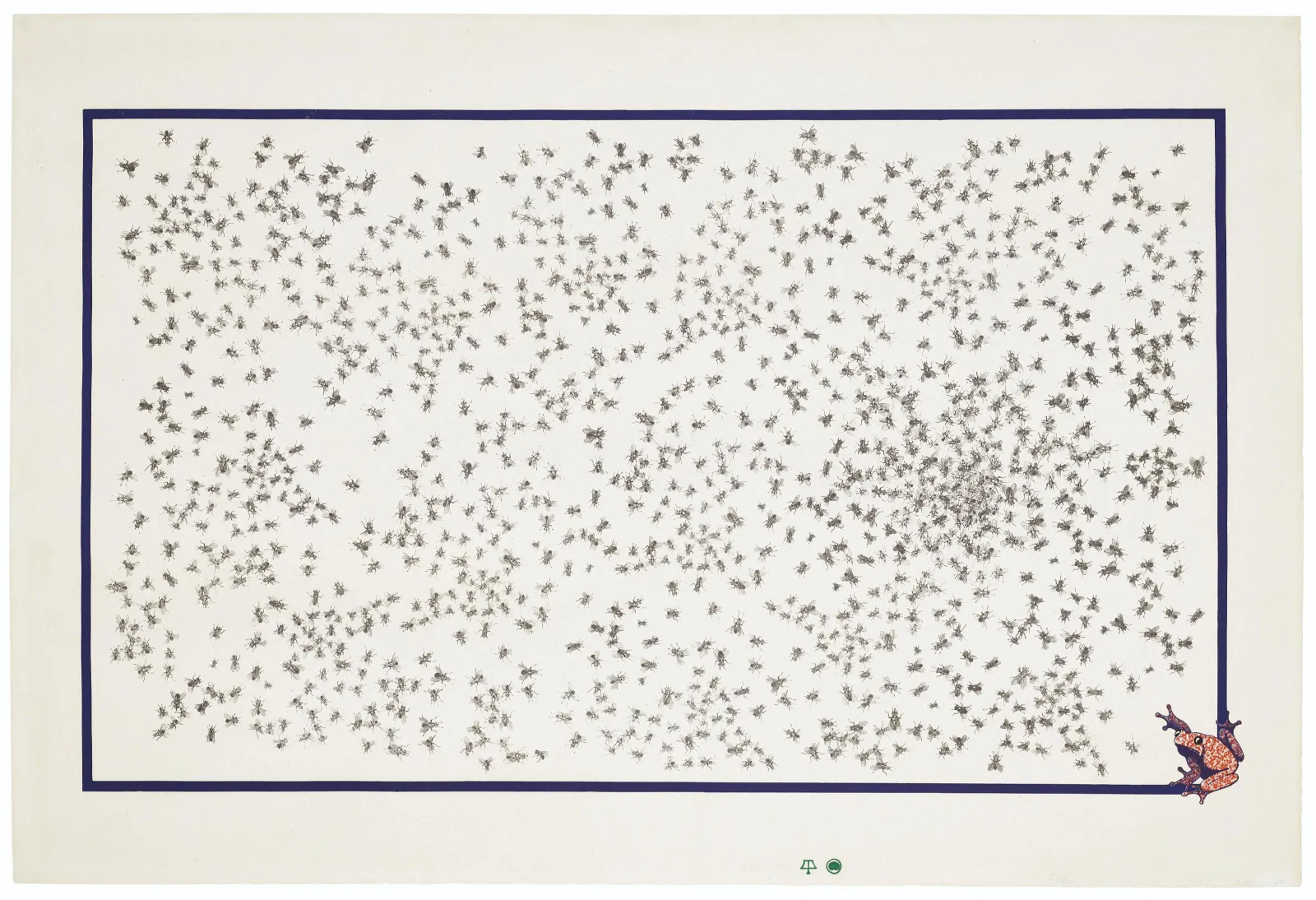 Ed Ruscha – Flies and Frog, 1969 – Lithograph