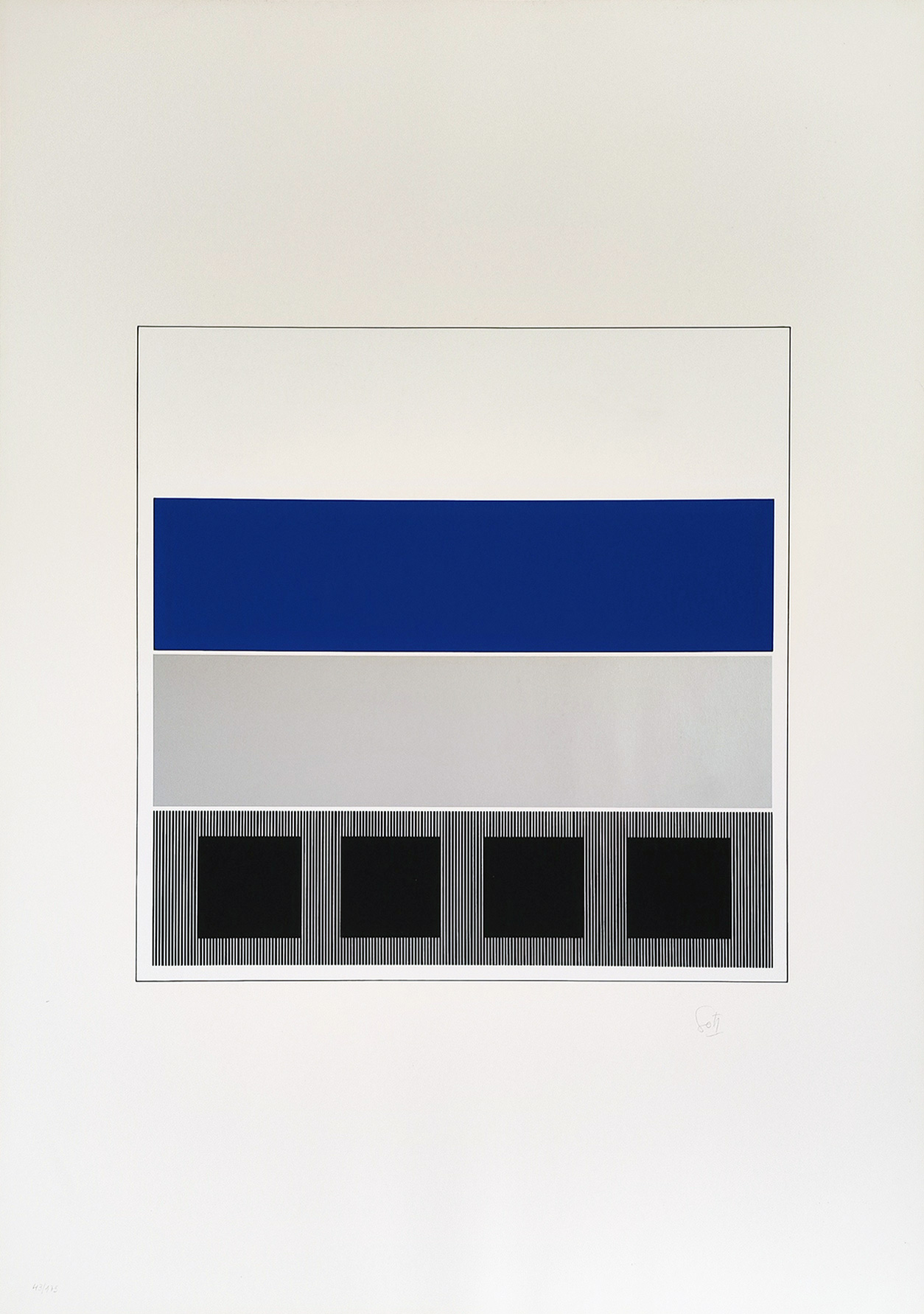 Rafael Jesus Soto – Caroni, 1971 – Siebdruck