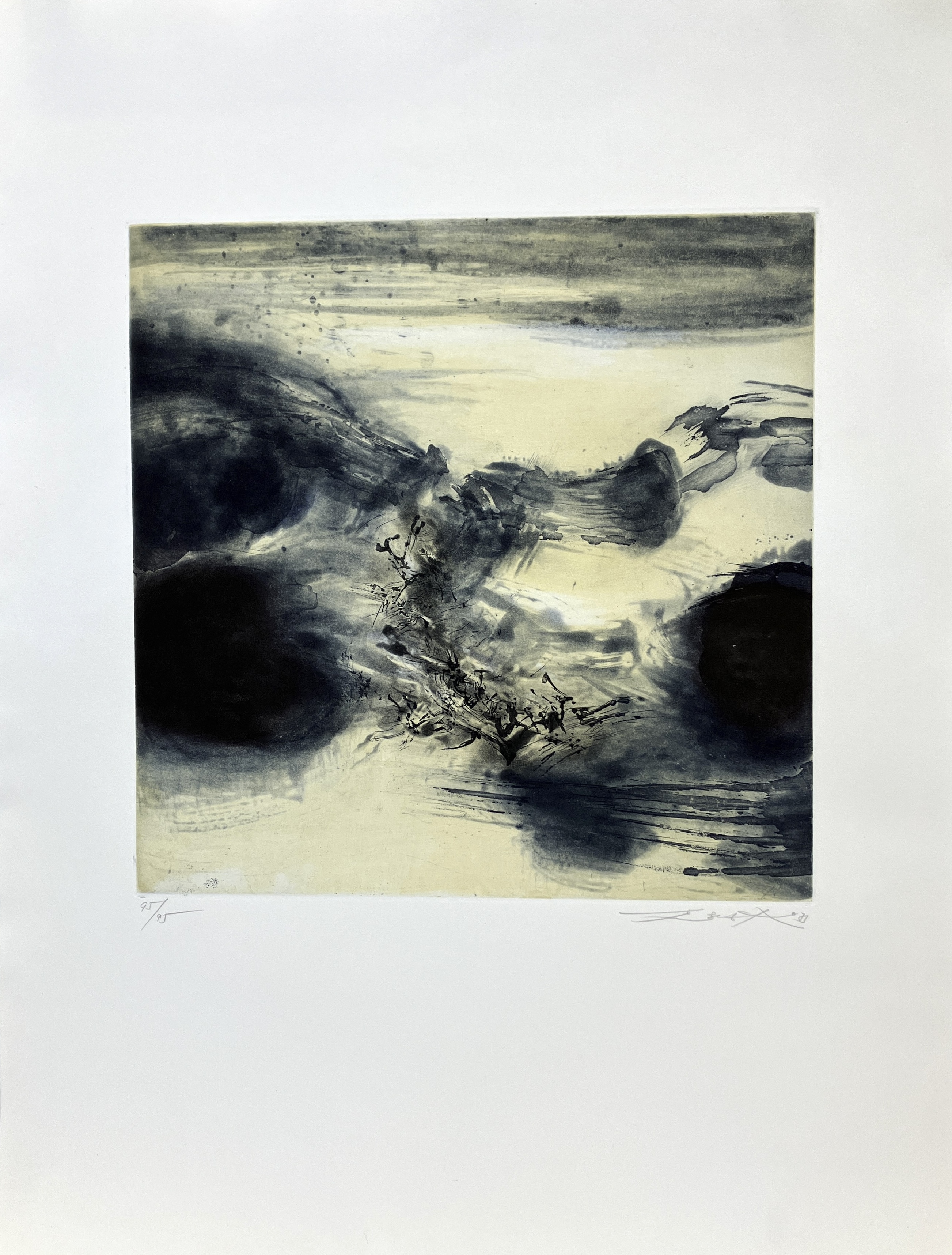 Zao Wou-Ki – Untitled (Agerup 243), 1973 – Aquatinte