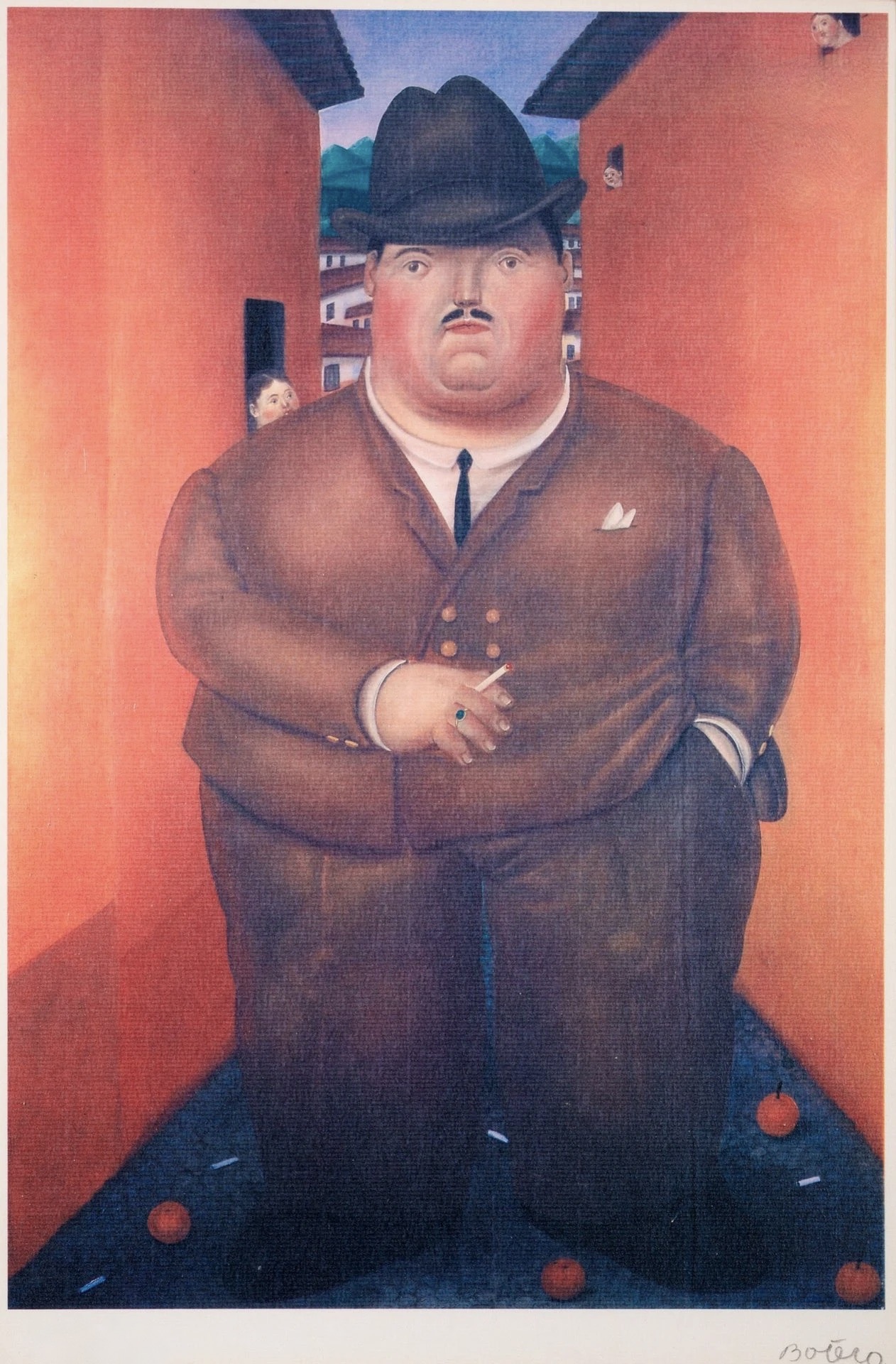 Fernando Botero – Fumador de Cigarrillos, 1975 -1980 – Lithographie