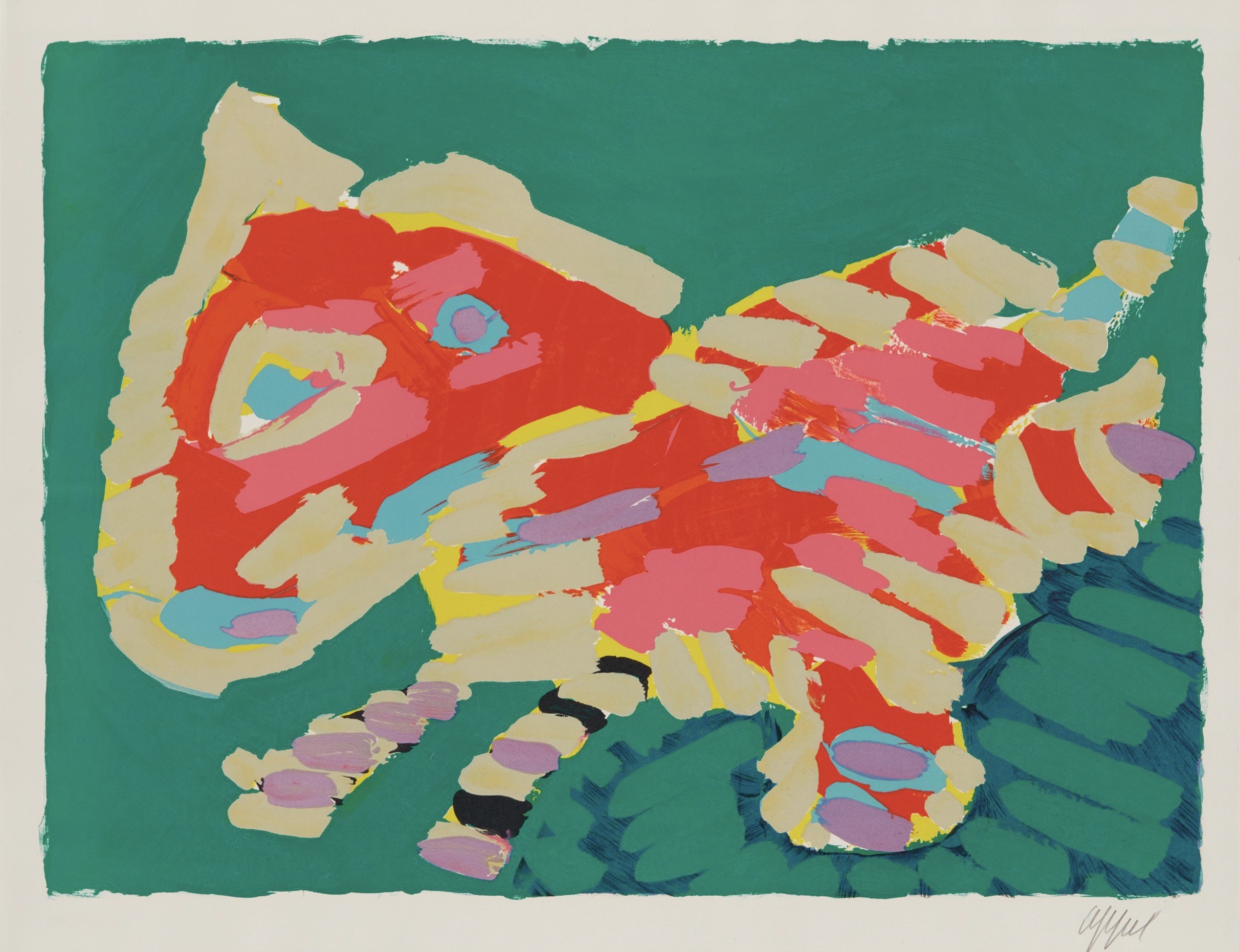 Karel Appel – Luminous Cat, 1979 – Lithograph