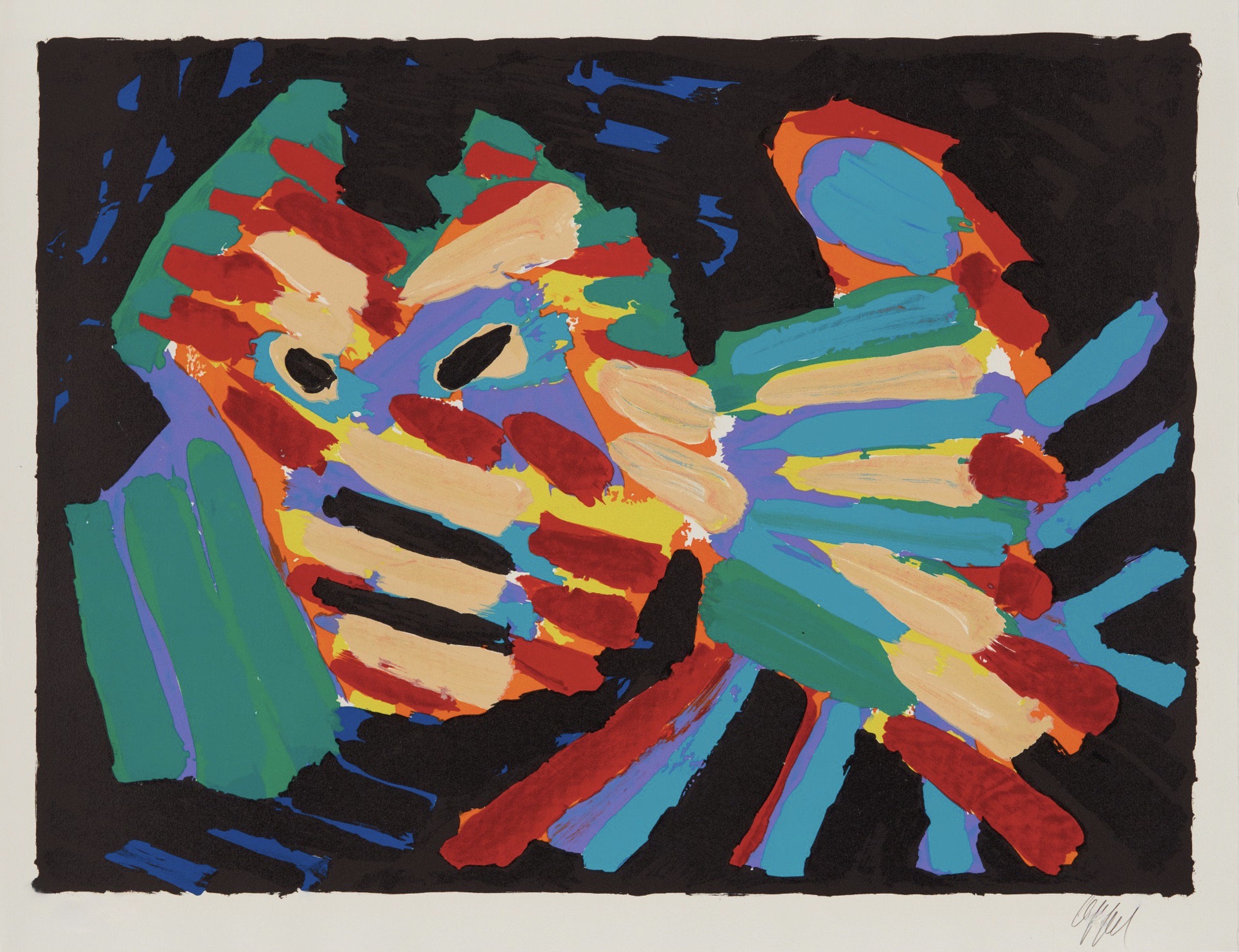 Karel Appel – Fighting Cat, 1979 – Lithograph