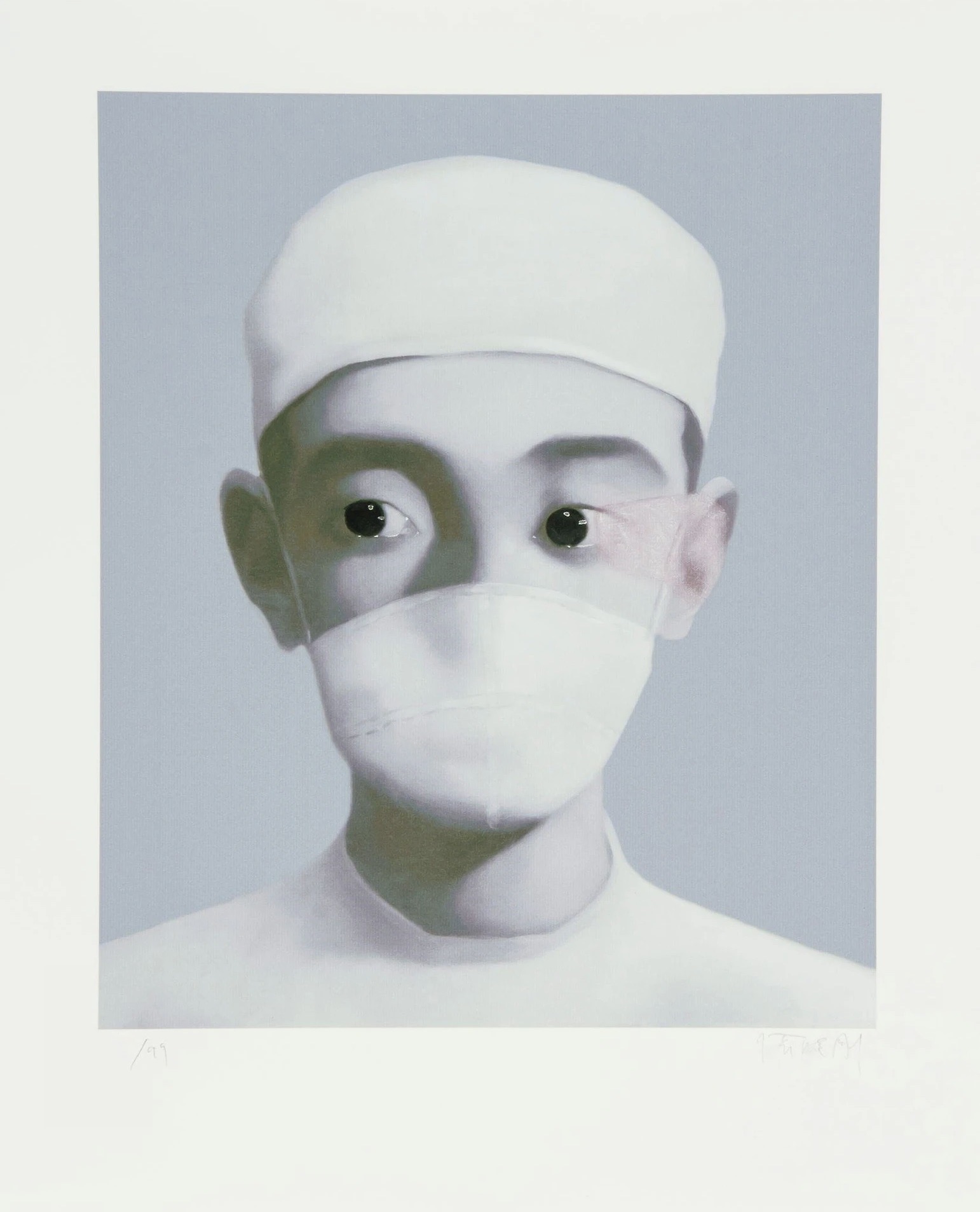 Zhang Xiaogang – Identity Portrait, 2003 – Lithograph