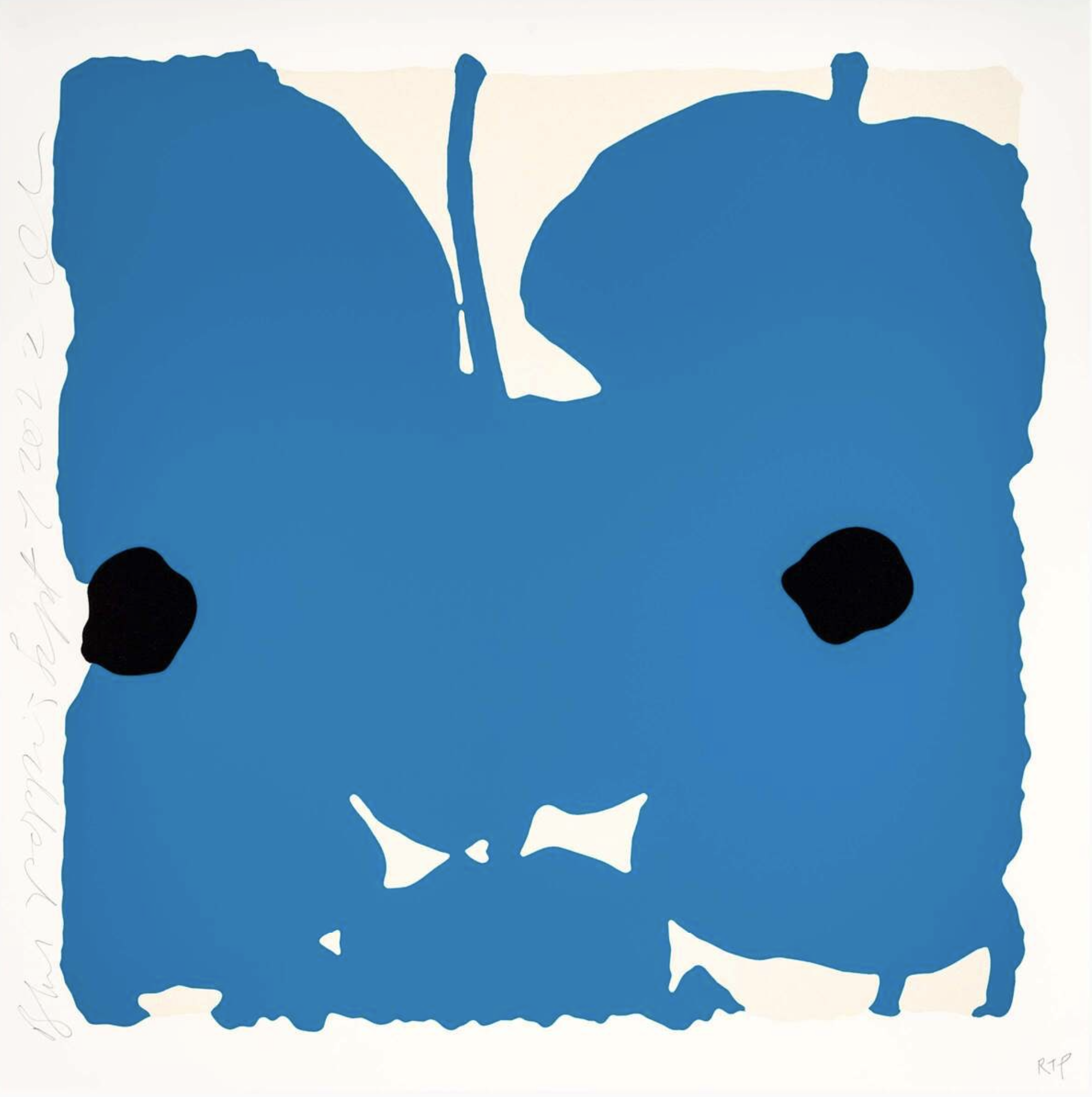 Donald Sultan – Blue Poppies, Sept 7, 2022, 2022 – Sérigraphie/Silkscreen