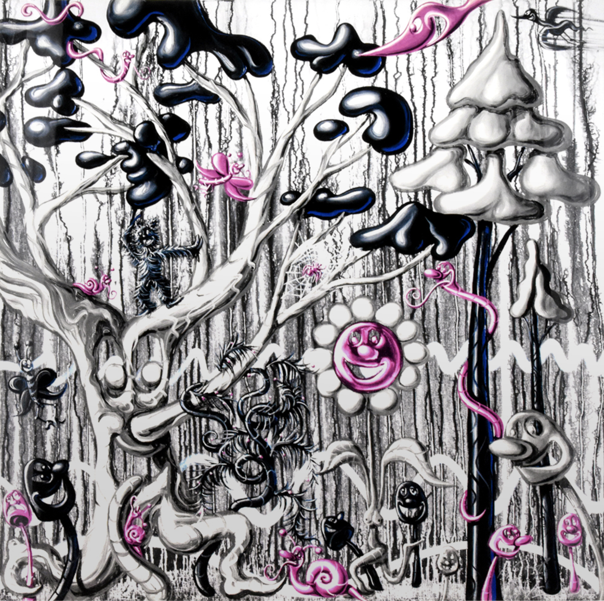 Kenny Scharf – Furungle 1, 2021 – Gemengde techniek.
