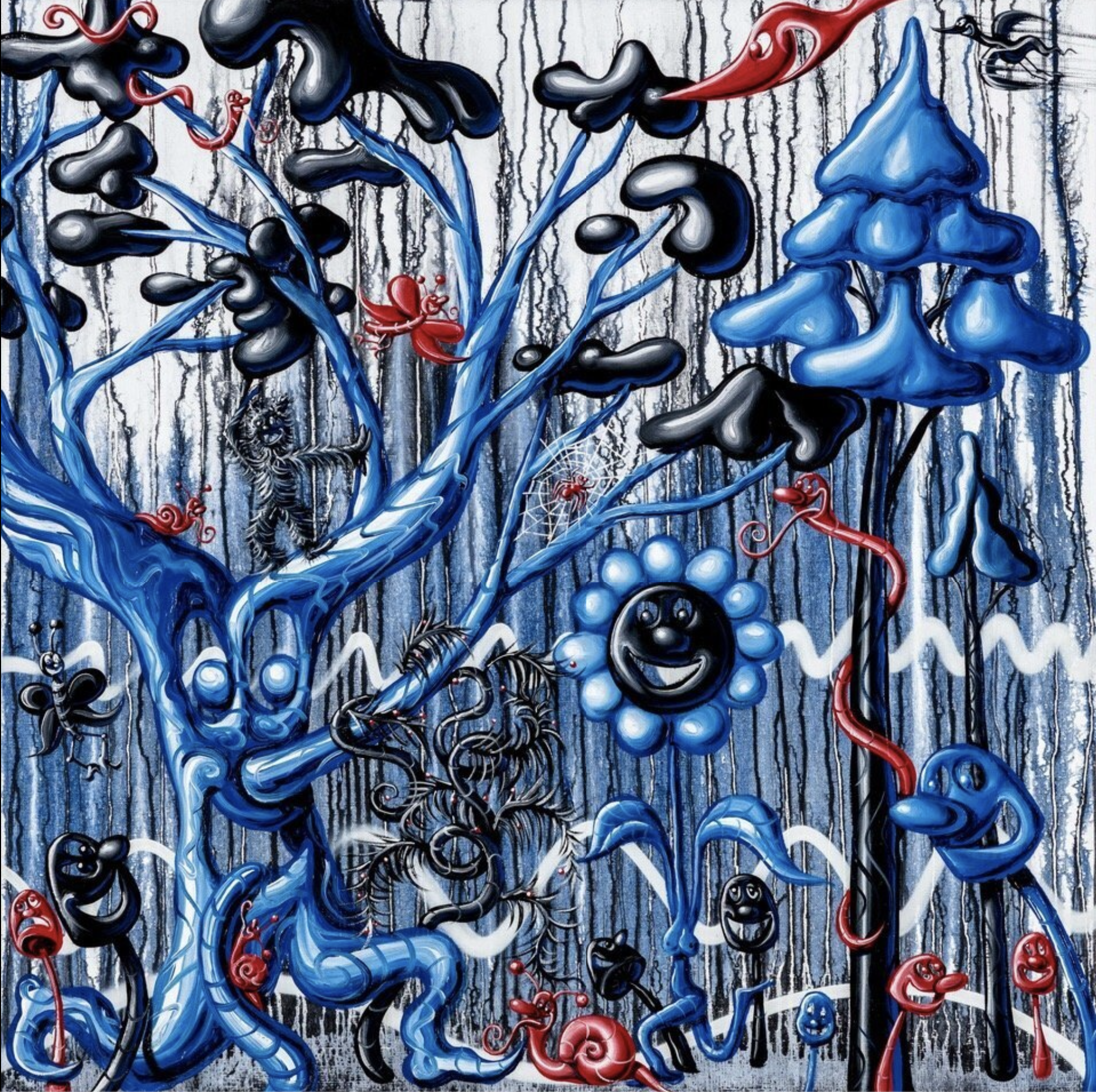 Kenny Scharf – Furungle 2, 2021 – Gemengde techniek.