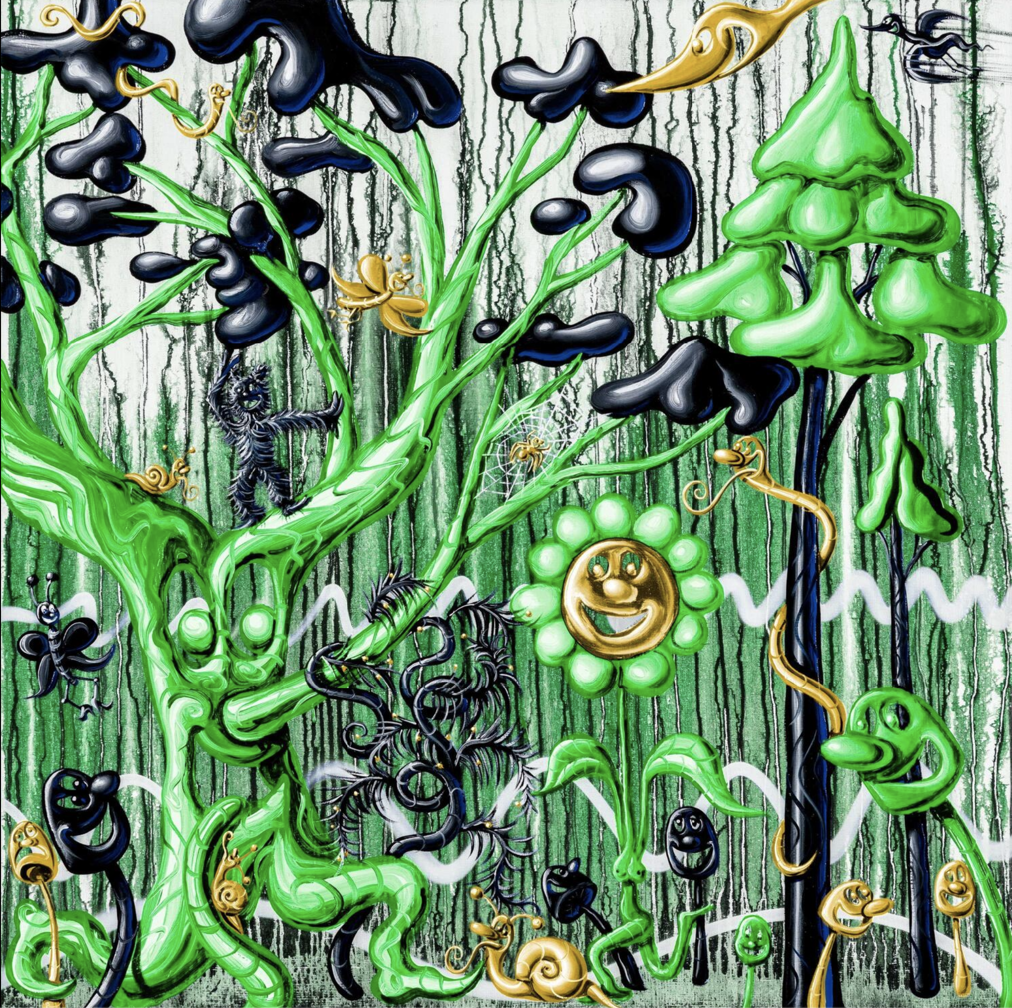 Kenny Scharf – Furungle 4, 2021 – Gemengde techniek.