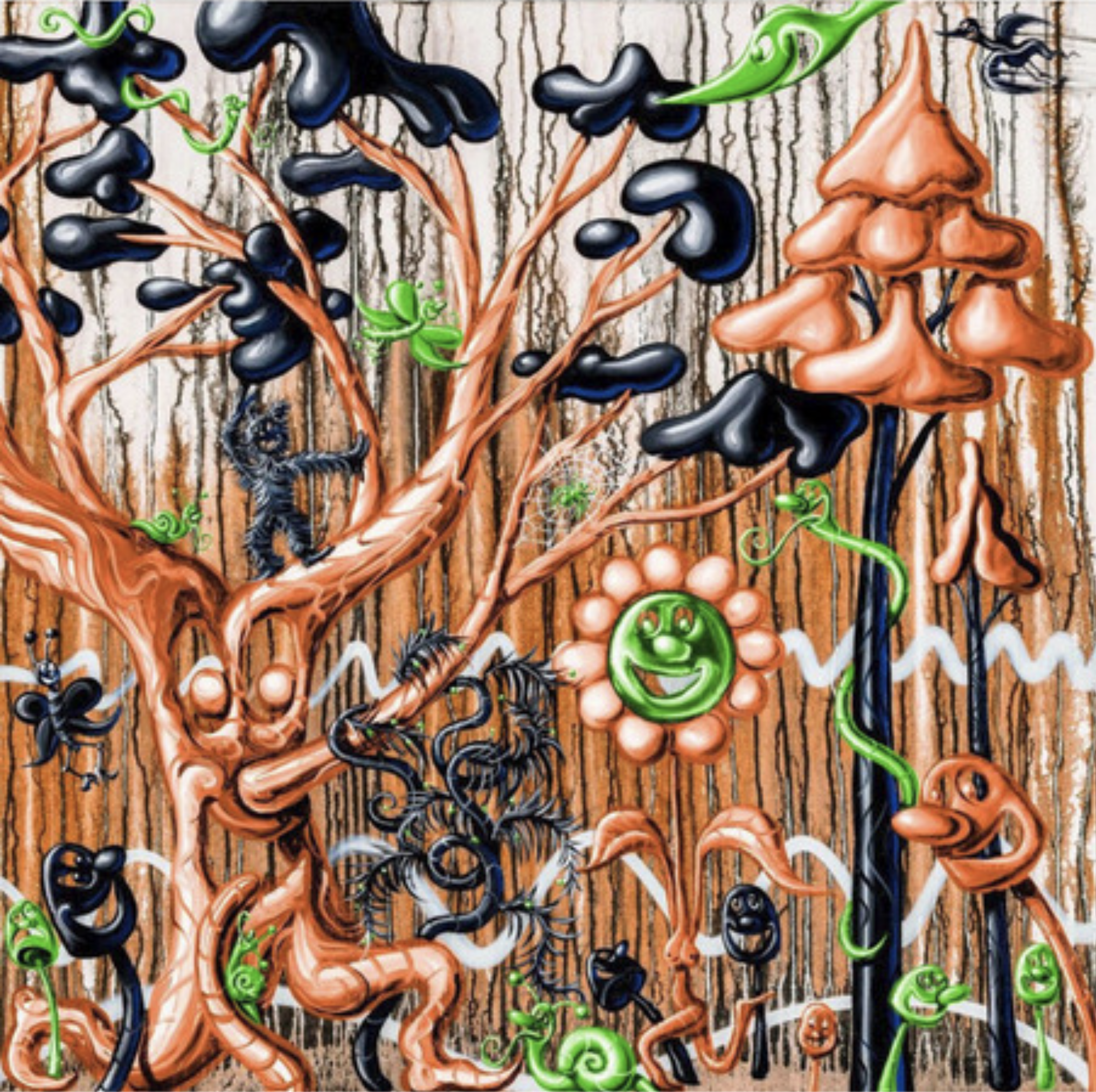 Kenny Scharf – Furungle 5, 2021 – Gemengde techniek.