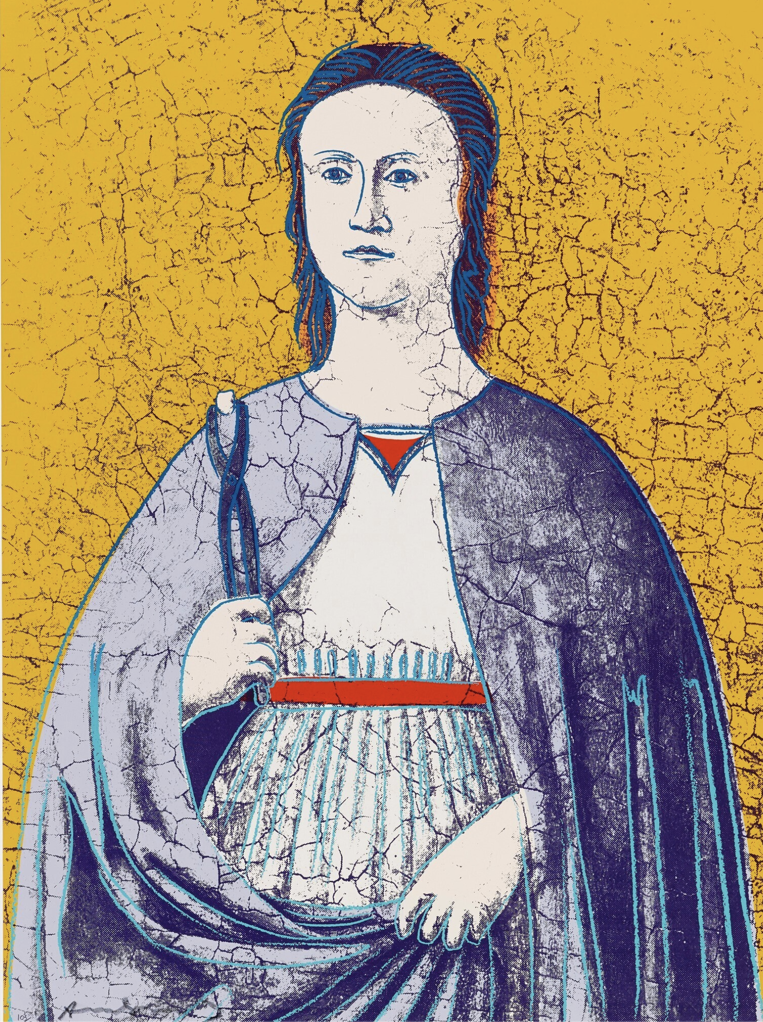 Andy Warhol – Saint Apollonia, II.333, 1984 – Sérigraphie (Screen-print)