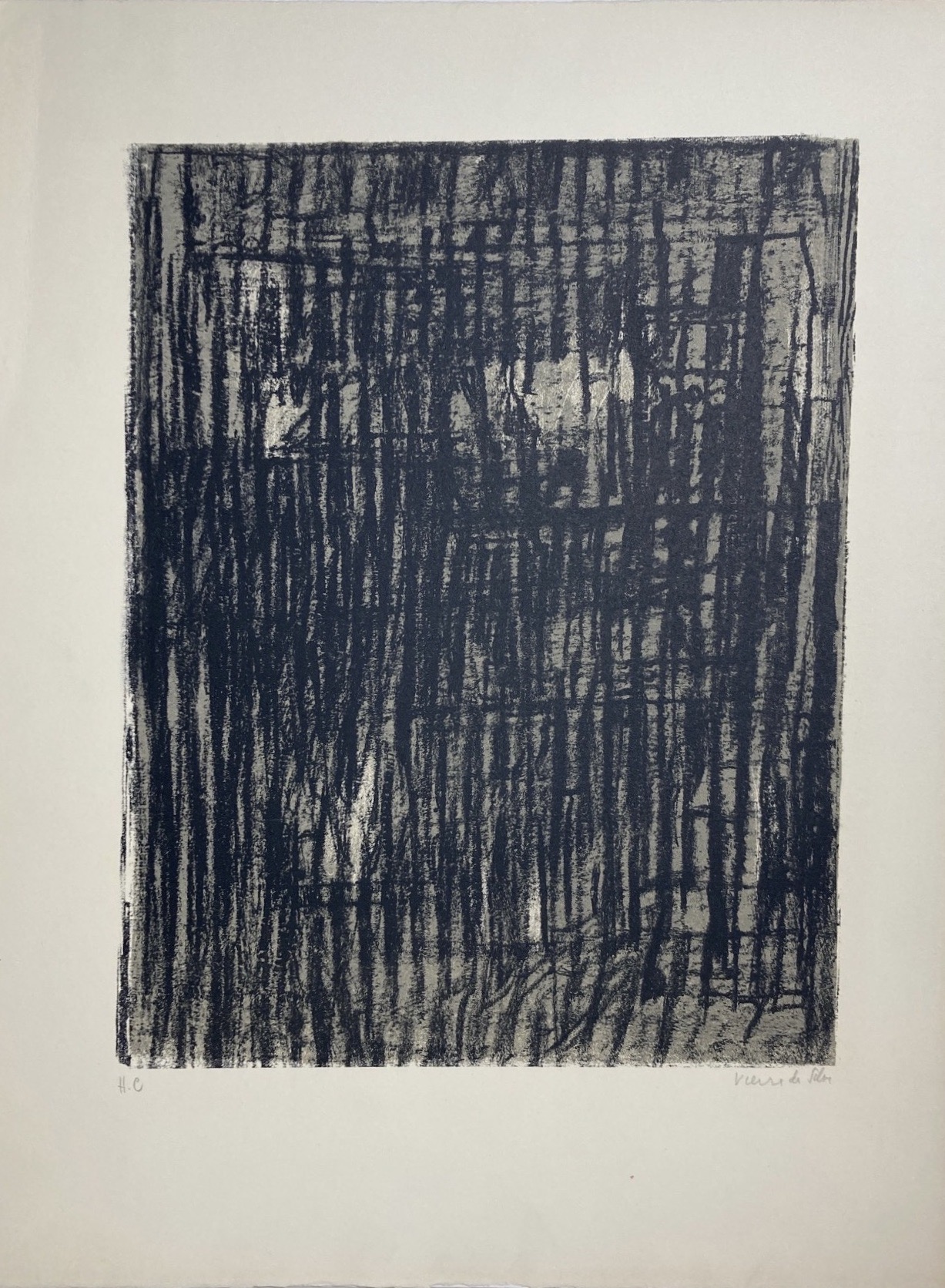 Helena Vieira da Silva – Les Grilles, 1961 – Lithograph