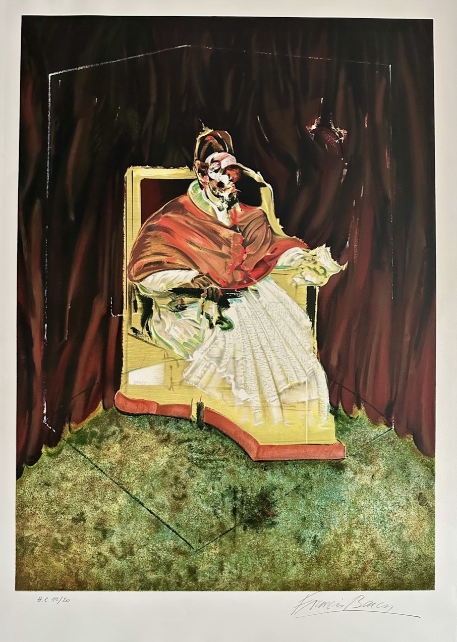 Francis Bacon – Study for Portrait of Pope Innocent X after Velasquez, 1989 – Lithographie