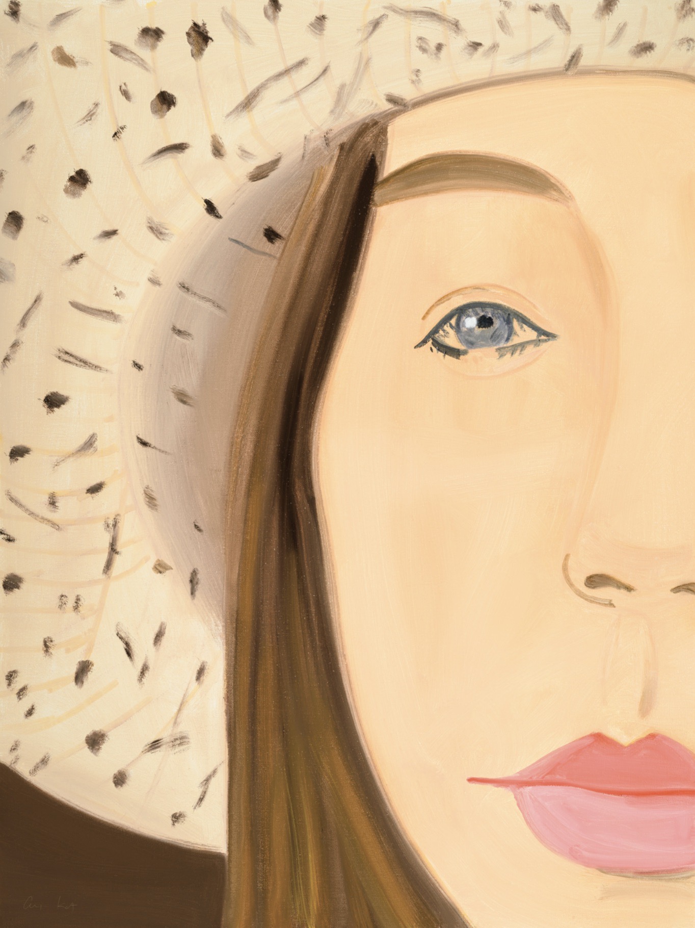Alex Katz – Straw Hat 2, 2022 – Impresión con pigmento