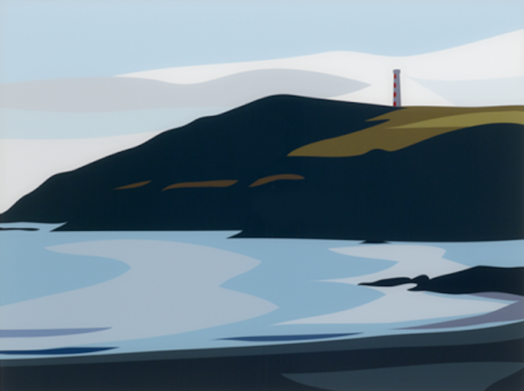 Julian Opie – Cornish Coast - Gribbin Head, 2017 – Impression numérique sur papier