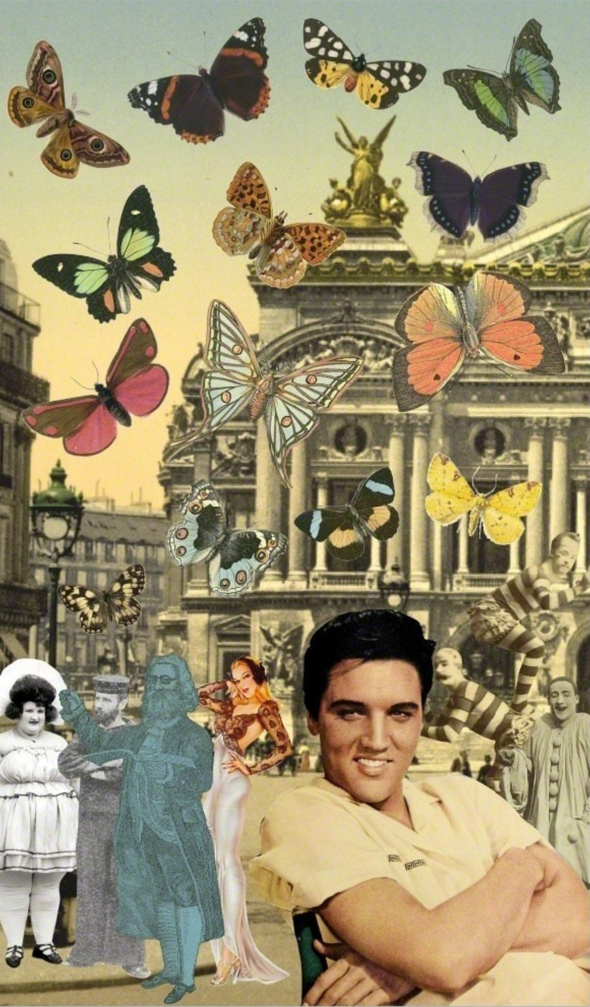 Peter Blake – Elvis in Paris, 2019 – Técnica mixta
