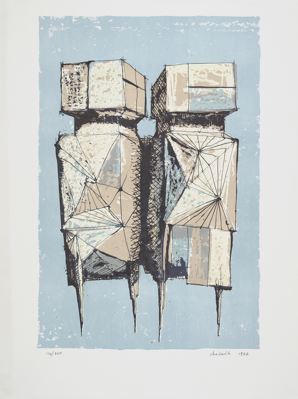 Lynn Chadwick – Watchers, 1960 – Lithographie