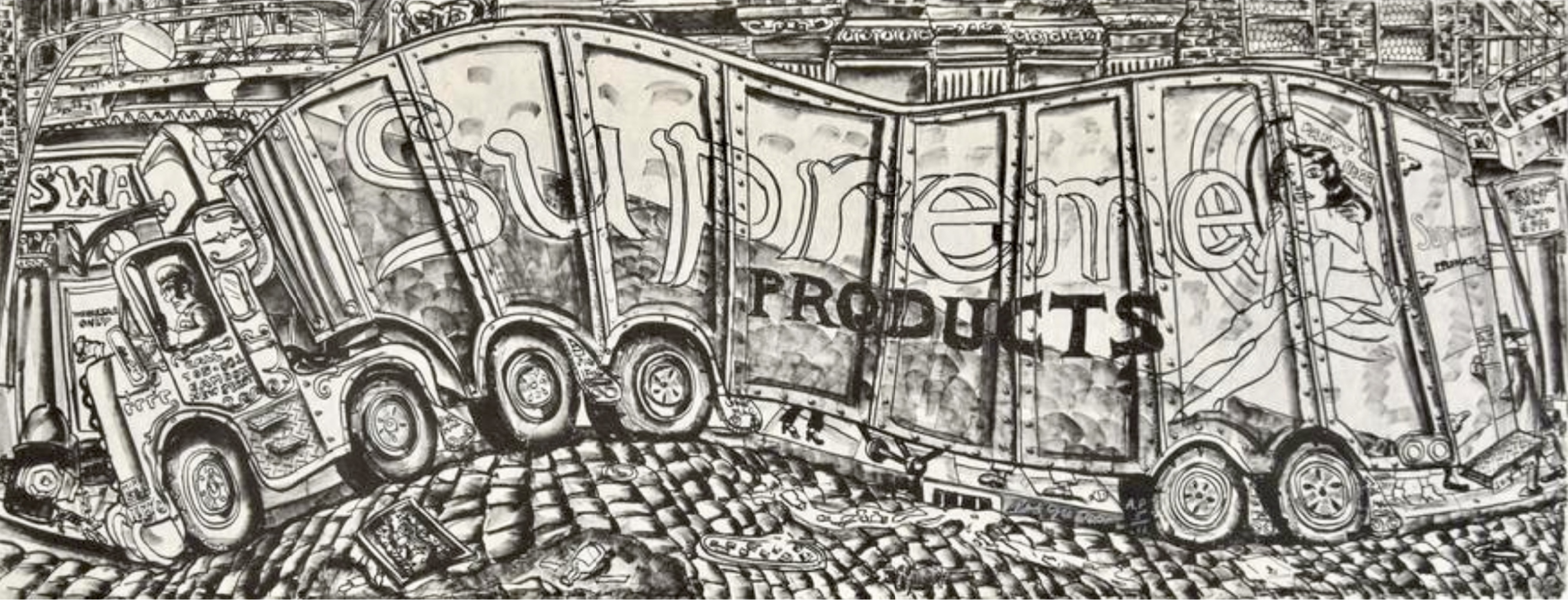 Red Grooms – Truck I, 1979 – Lithographie