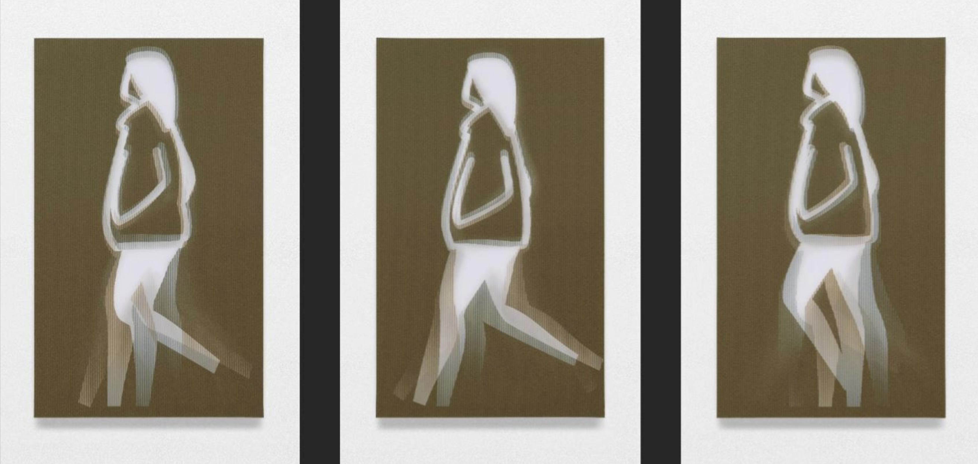 Julian Opie – Fur Jacket, 2022 – Installation