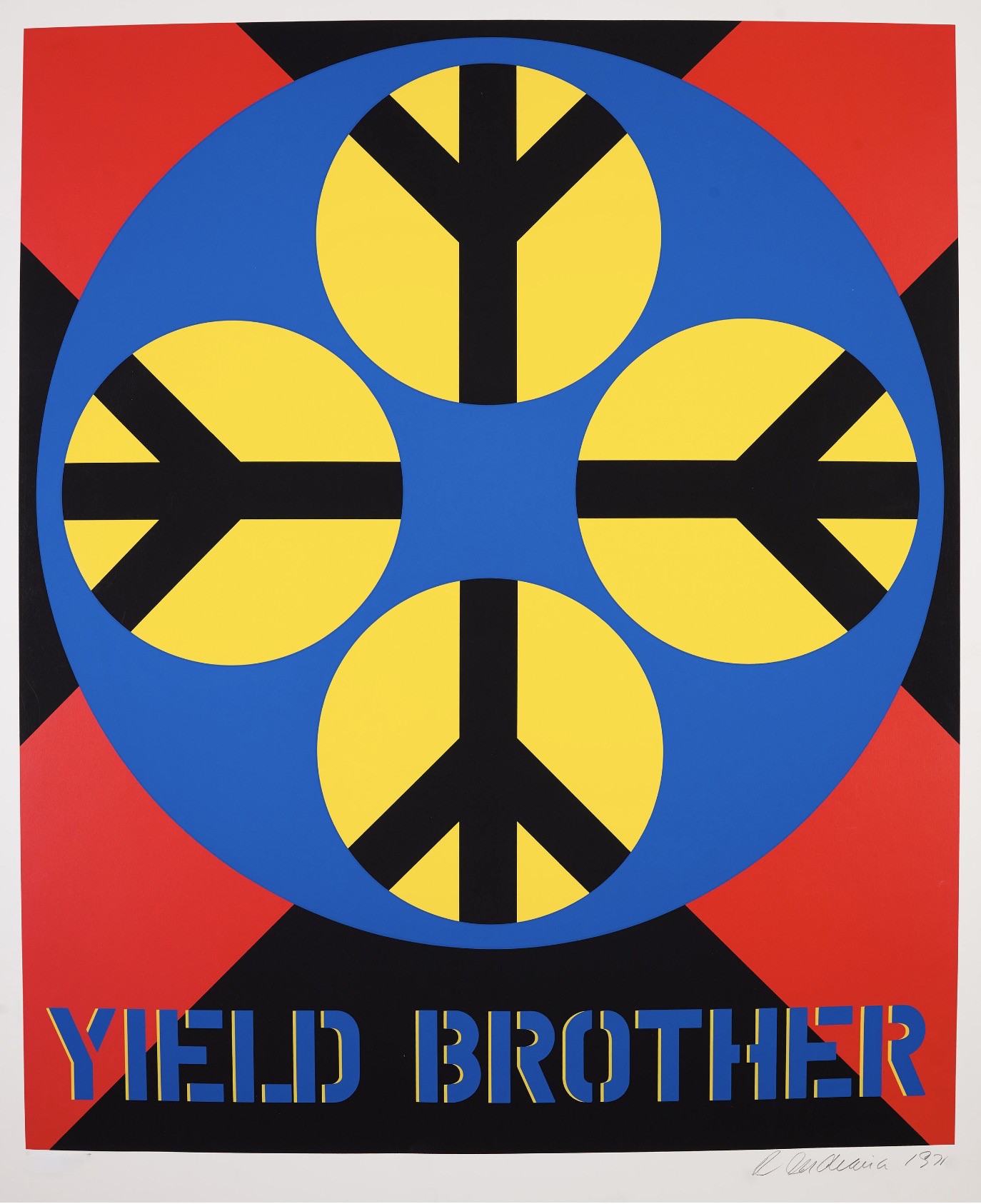 Robert Indiana – Yield Brother, 1971 – Screen-print