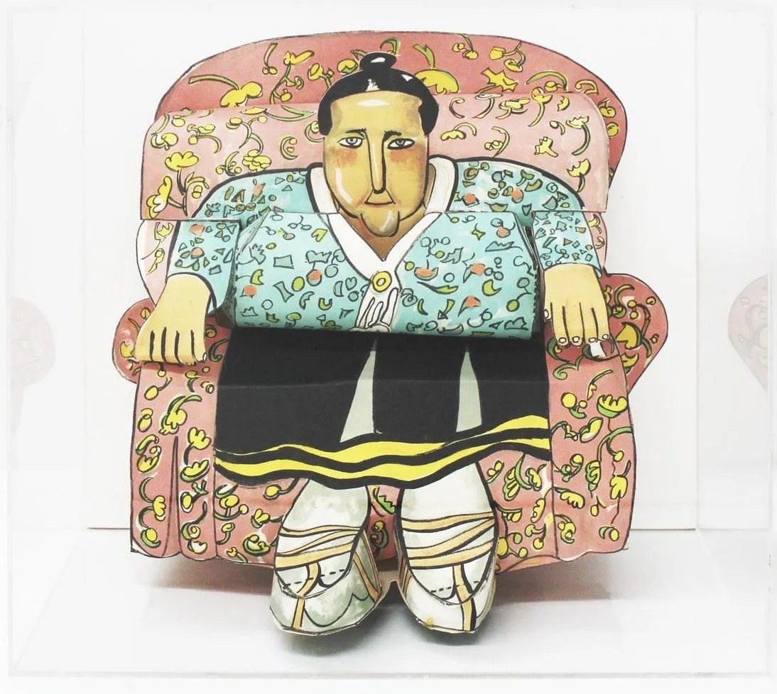 Red Grooms – Gertrude Stein, 1975 – Mischtechnik