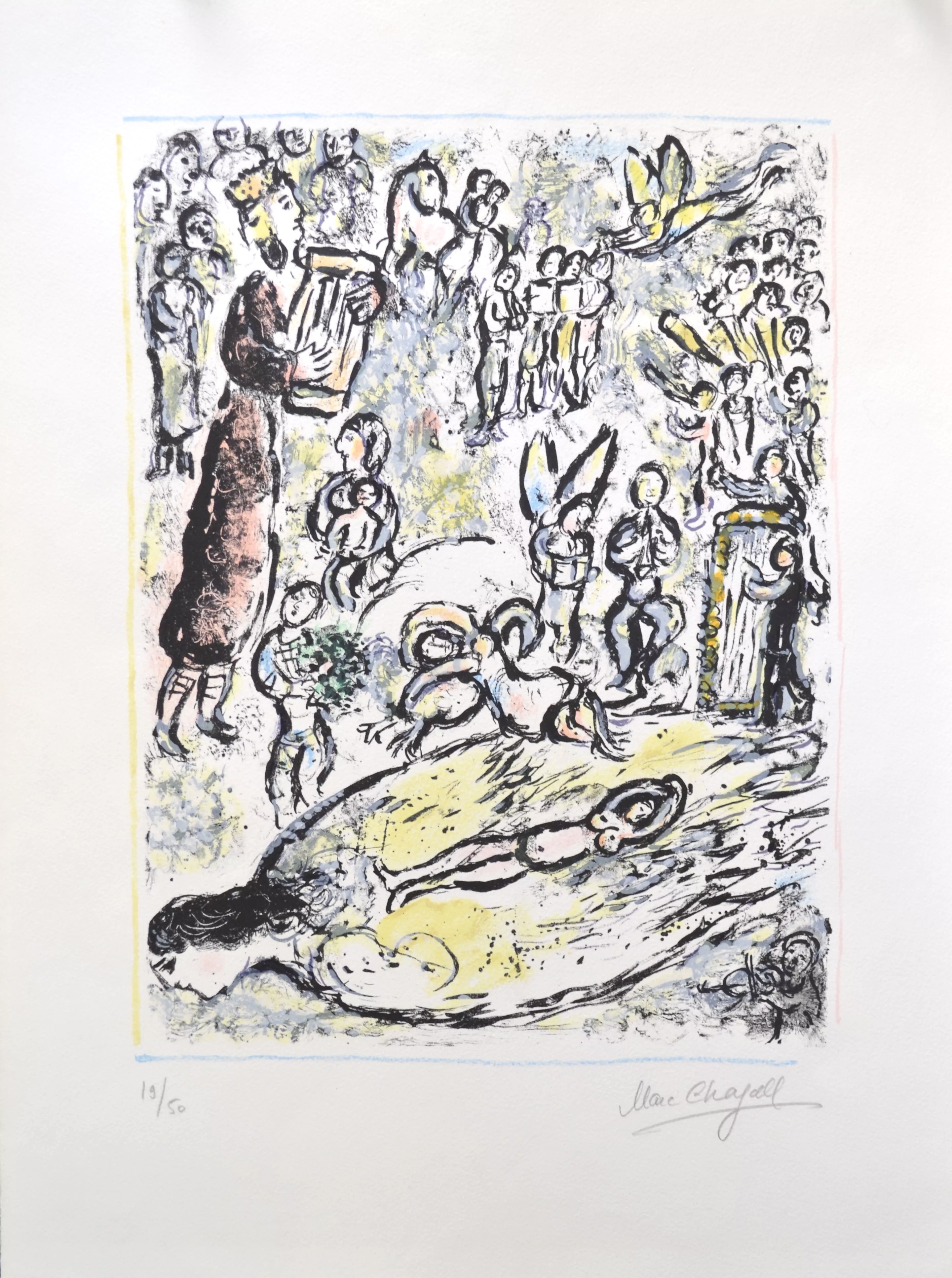 Marc Chagall – Enchanted Flute - M665, 1972 – Litografía