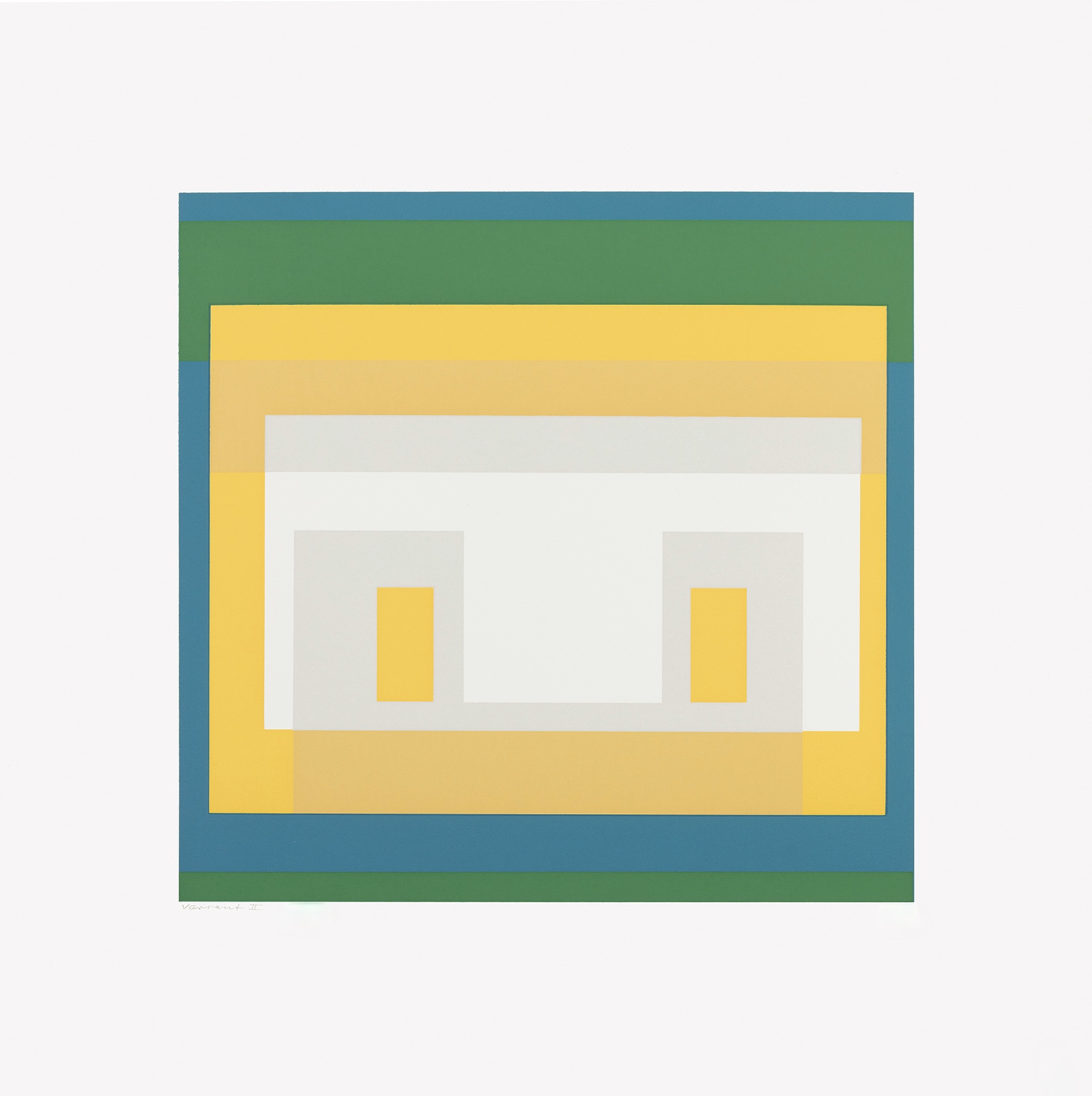 Josef Albers – Variants II, from Ten Variants, 1966 – Screen-print