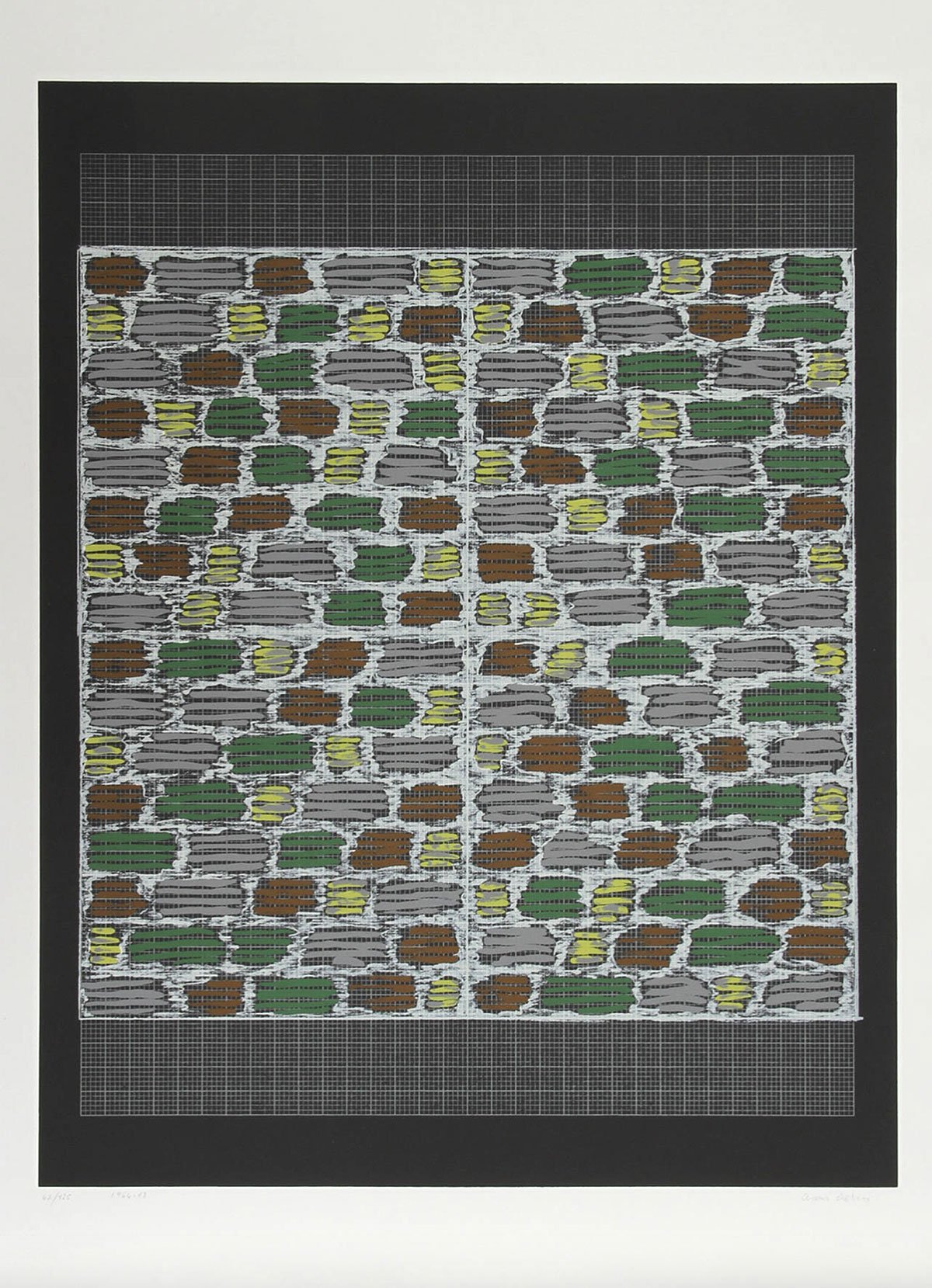 Anni Albers – Study for Hooked Rug (From Connections), 1983 – Siebdruck