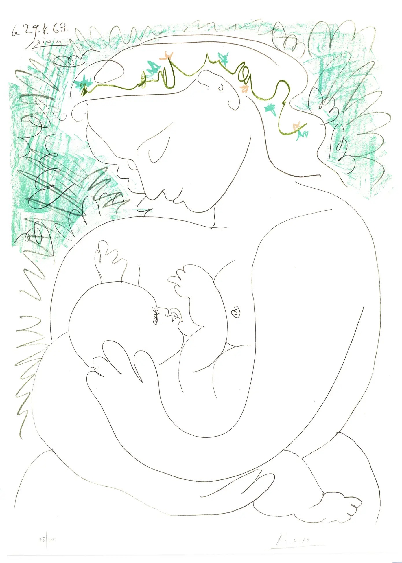 Pablo Picasso – Grand Maternity, 1963 – Lithographie